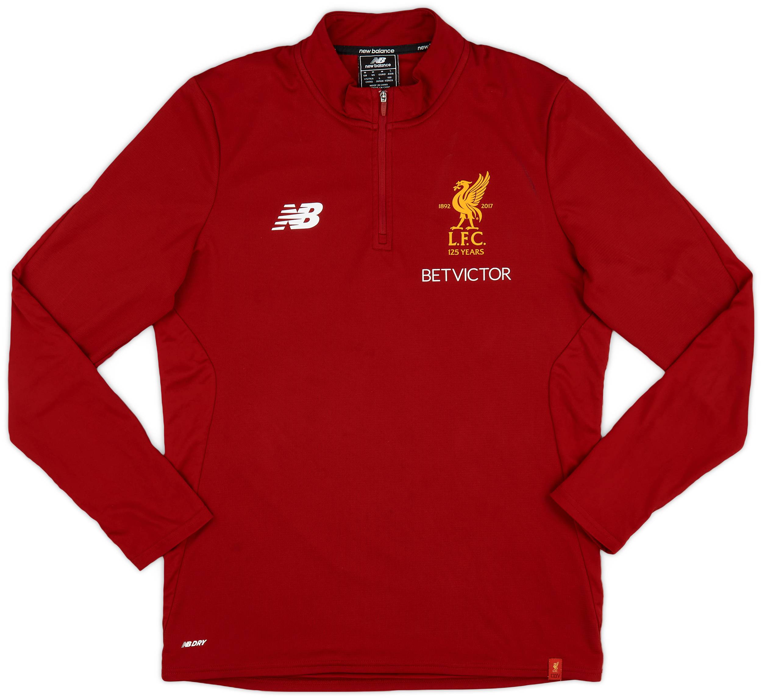New balance liverpool half zip discount