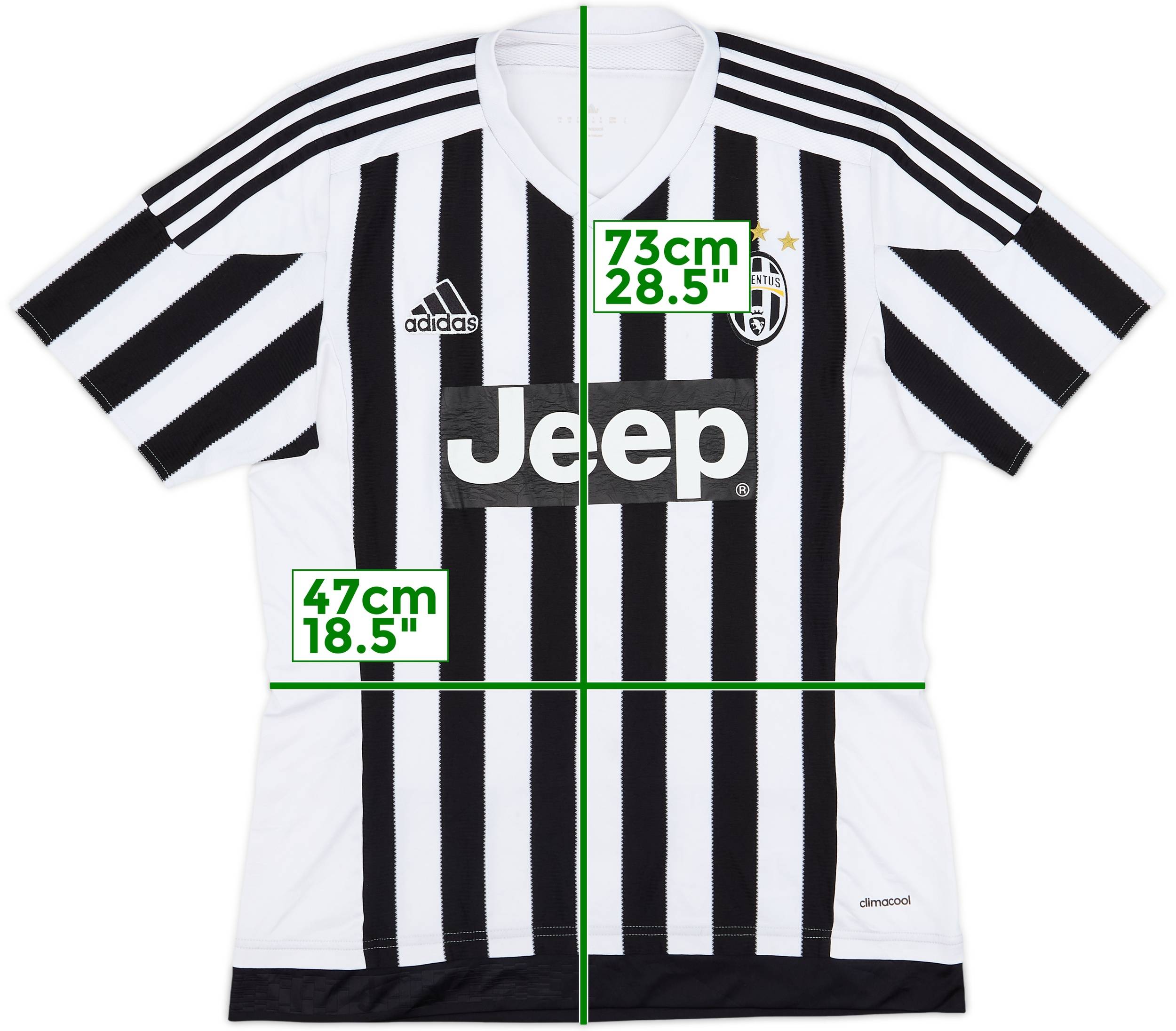 ウェア adidas Juventus 2015-2016 Home Shirt 2015-16 Juventus Home Shirt - 6/10 - (M)