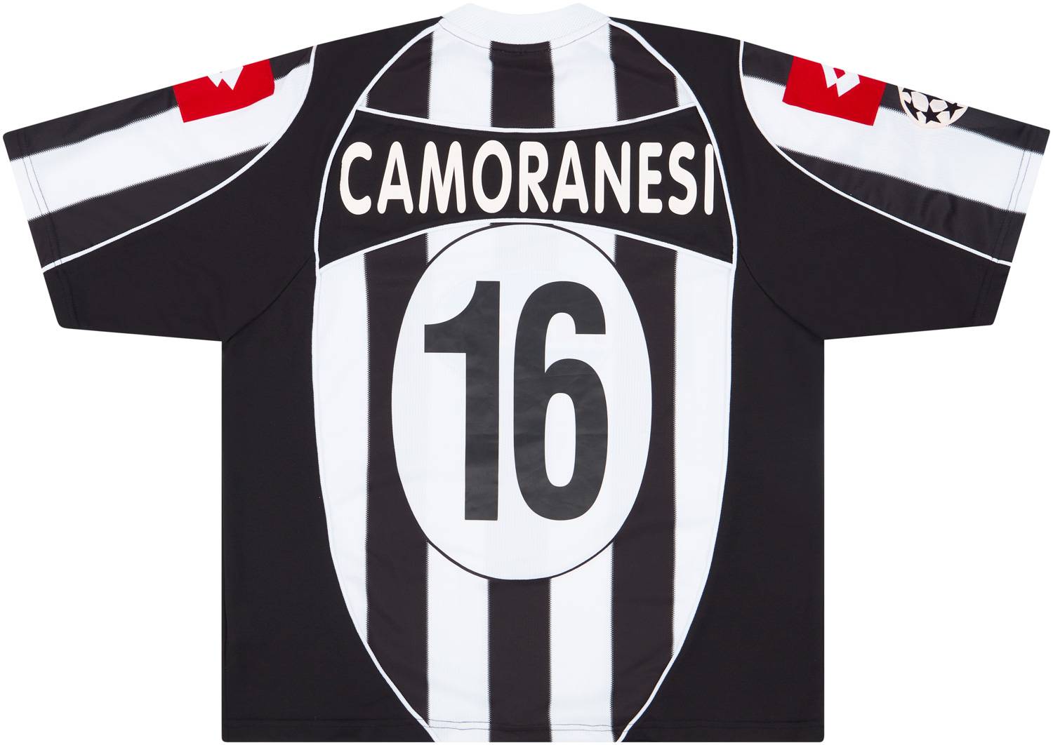 2002 03 Juventus Match Issue Champions League Home Shirt Camoranesi 16