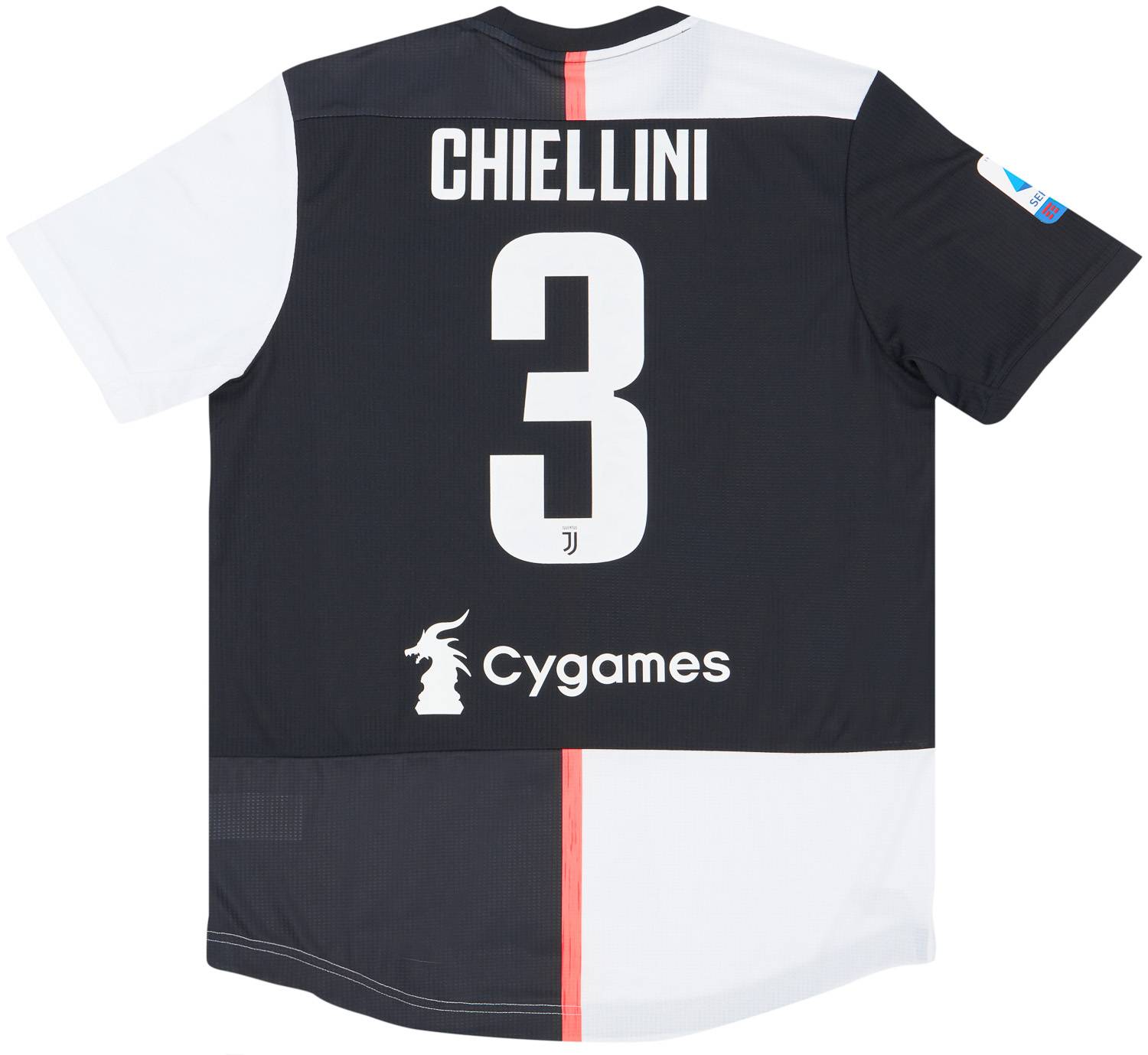 2019-20 Juventus Player Issue Domestic Home Shirt Chiellini #3