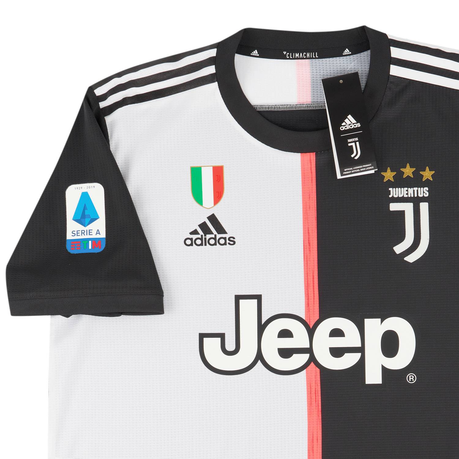 19-20 Juventus FC DE LIGT 4番 adidas 白黒