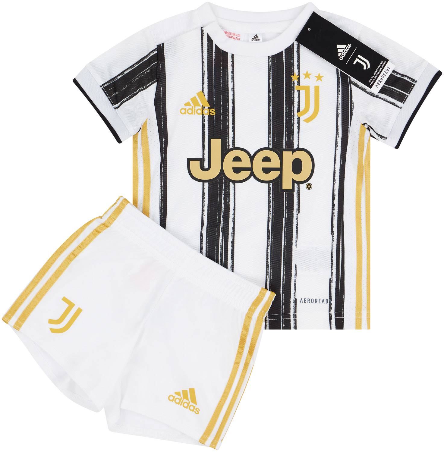 2020-21 Juventus Home Shirt & Shorts Kit (BABY)