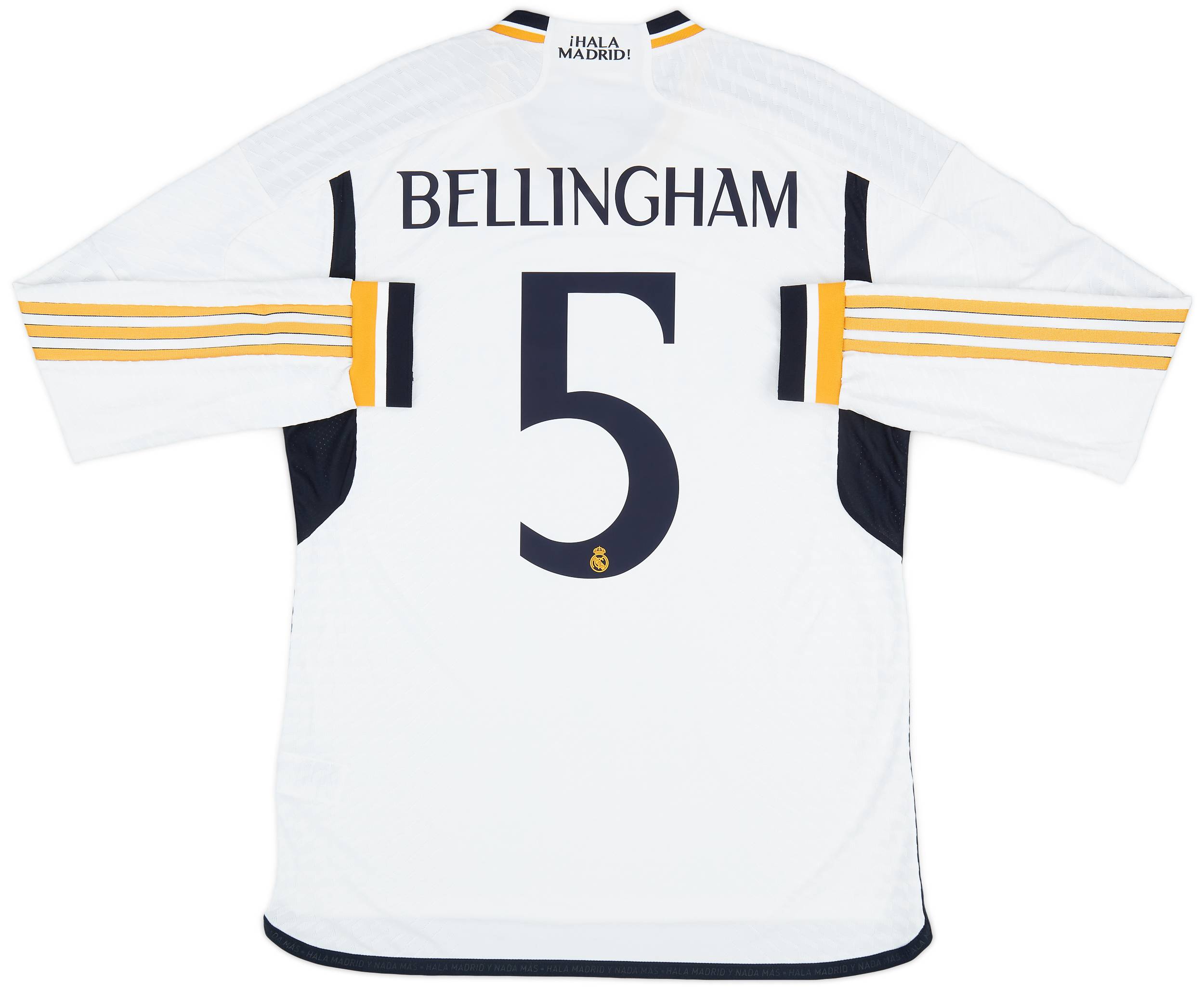 2023-24 Real Madrid Authentic Home L/S Shirt Bellingham #5