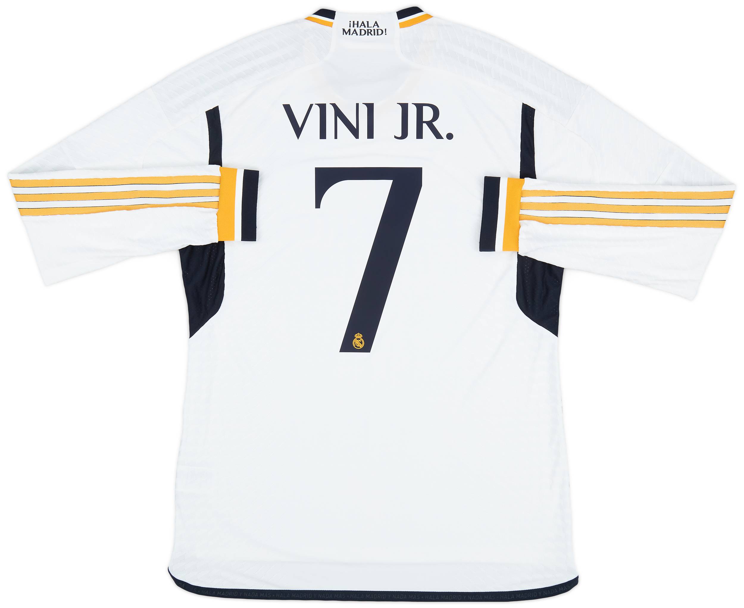 2023-24 Real Madrid Authentic Home L/S Shirt Vini Jr #7