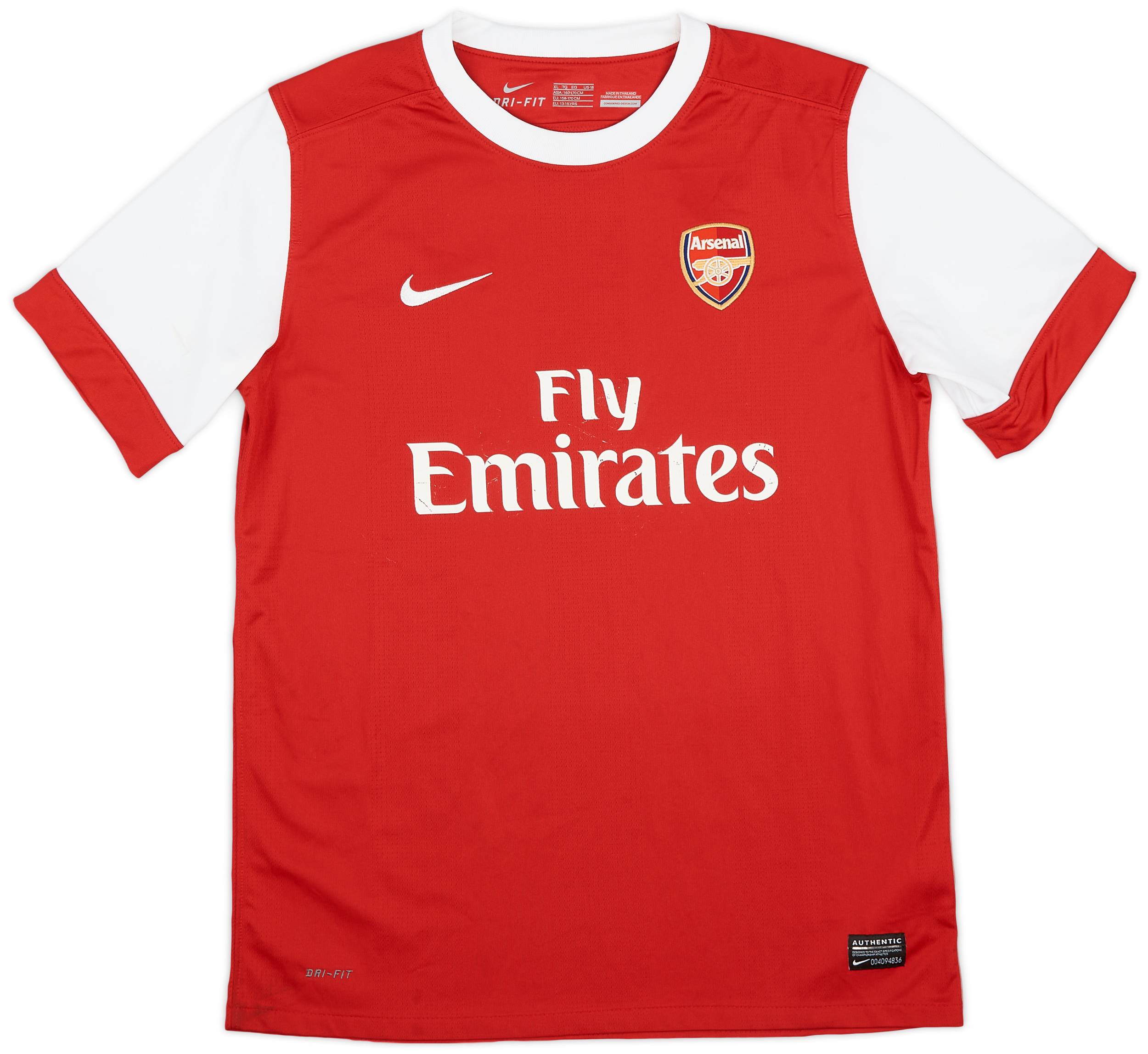 2010-11 Arsenal Home Shirt - 7/10 - (XL.Boys)