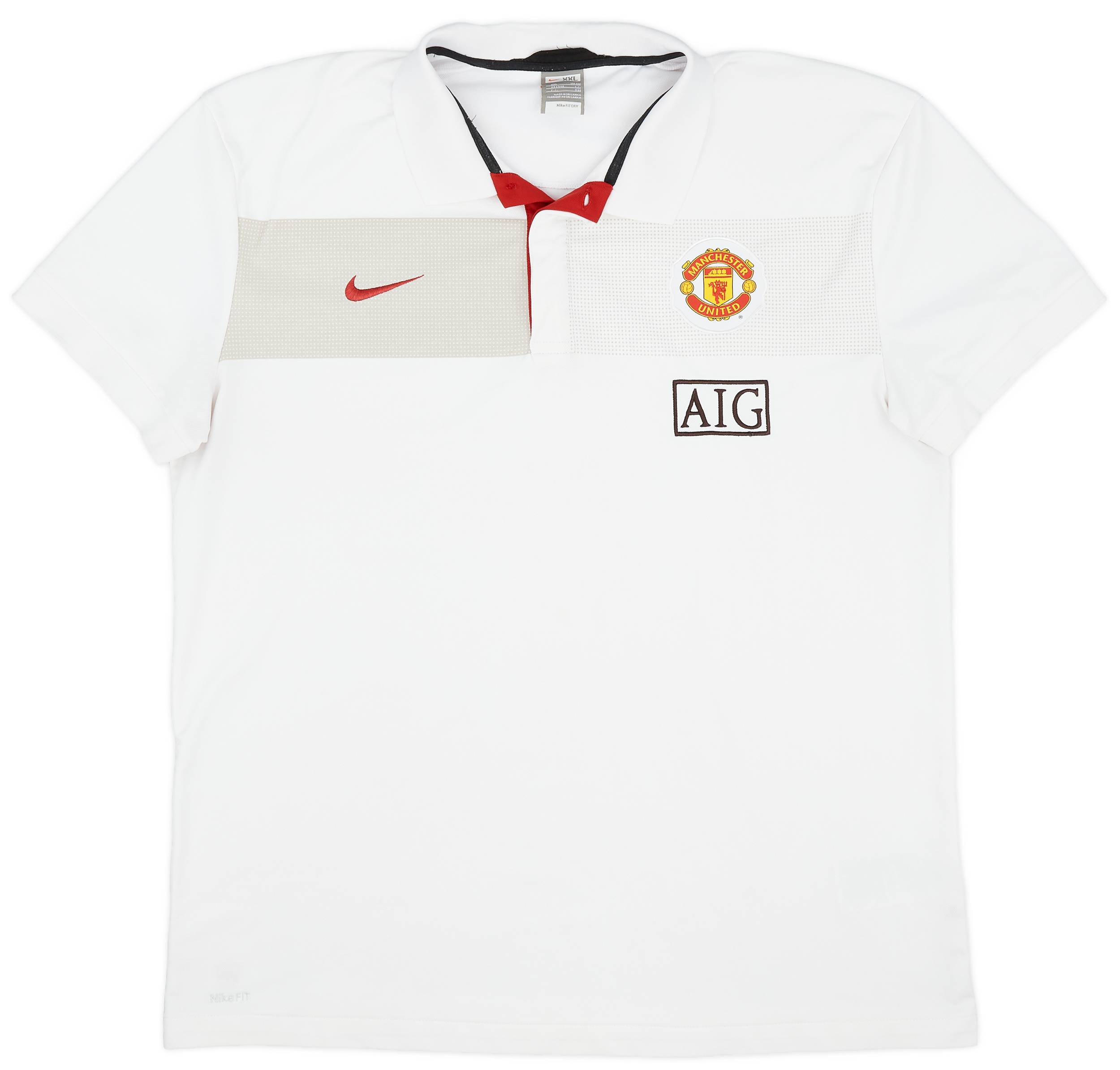 2009-10 Manchester United Nike Polo T-Shirt - 9/10 - (XXL)