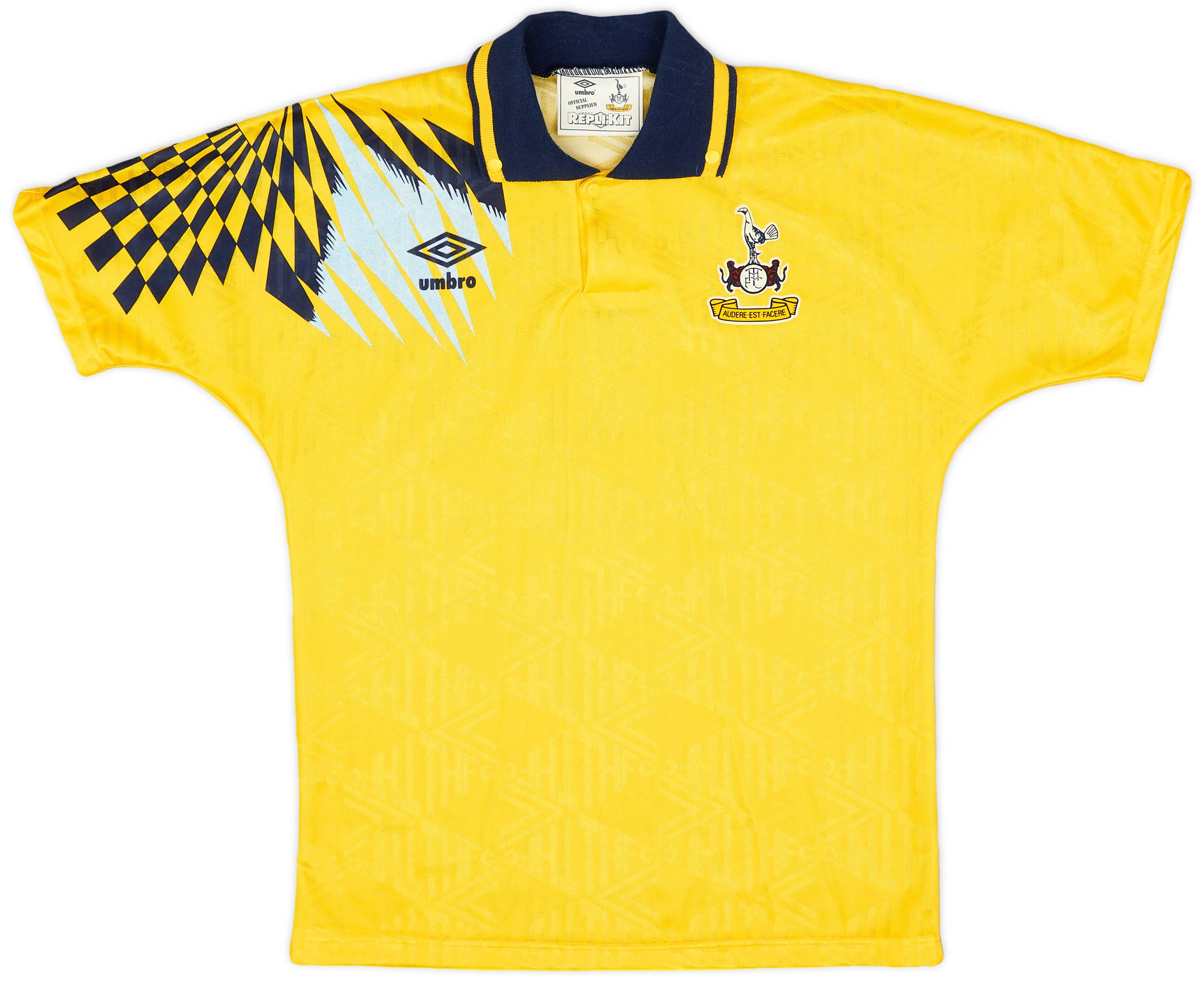 1991-95 Tottenham Away Shirt - 9/10 - (XL.Boys)