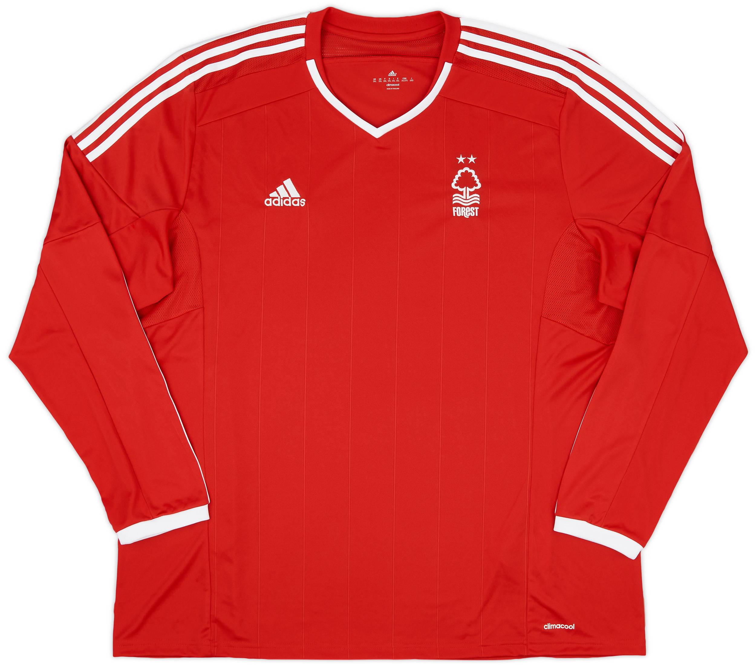 2014-15 Nottingham Forest Home L/S Shirt - 9/10 - (XXL)