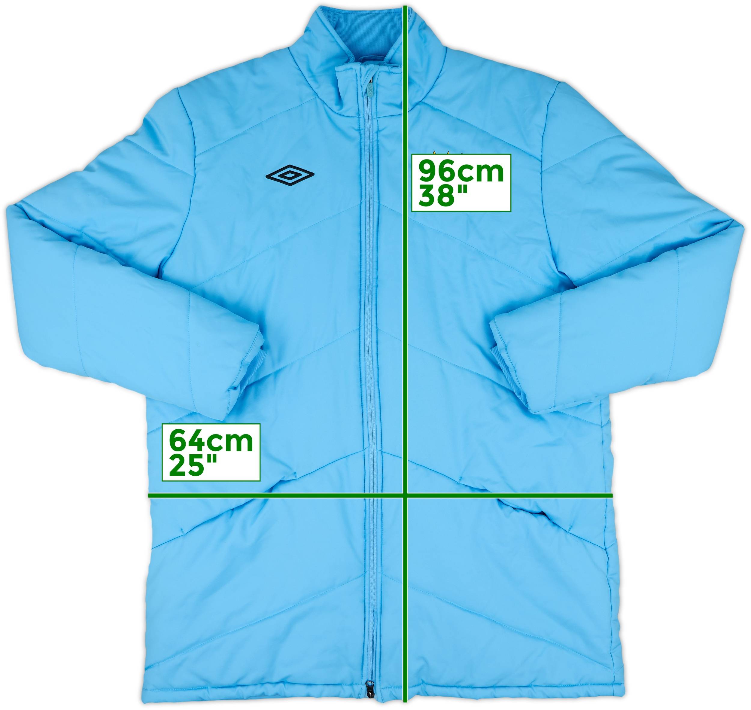 2012-13 Manchester City Umbro Padded Bench Coat - 8/10 - (XL)