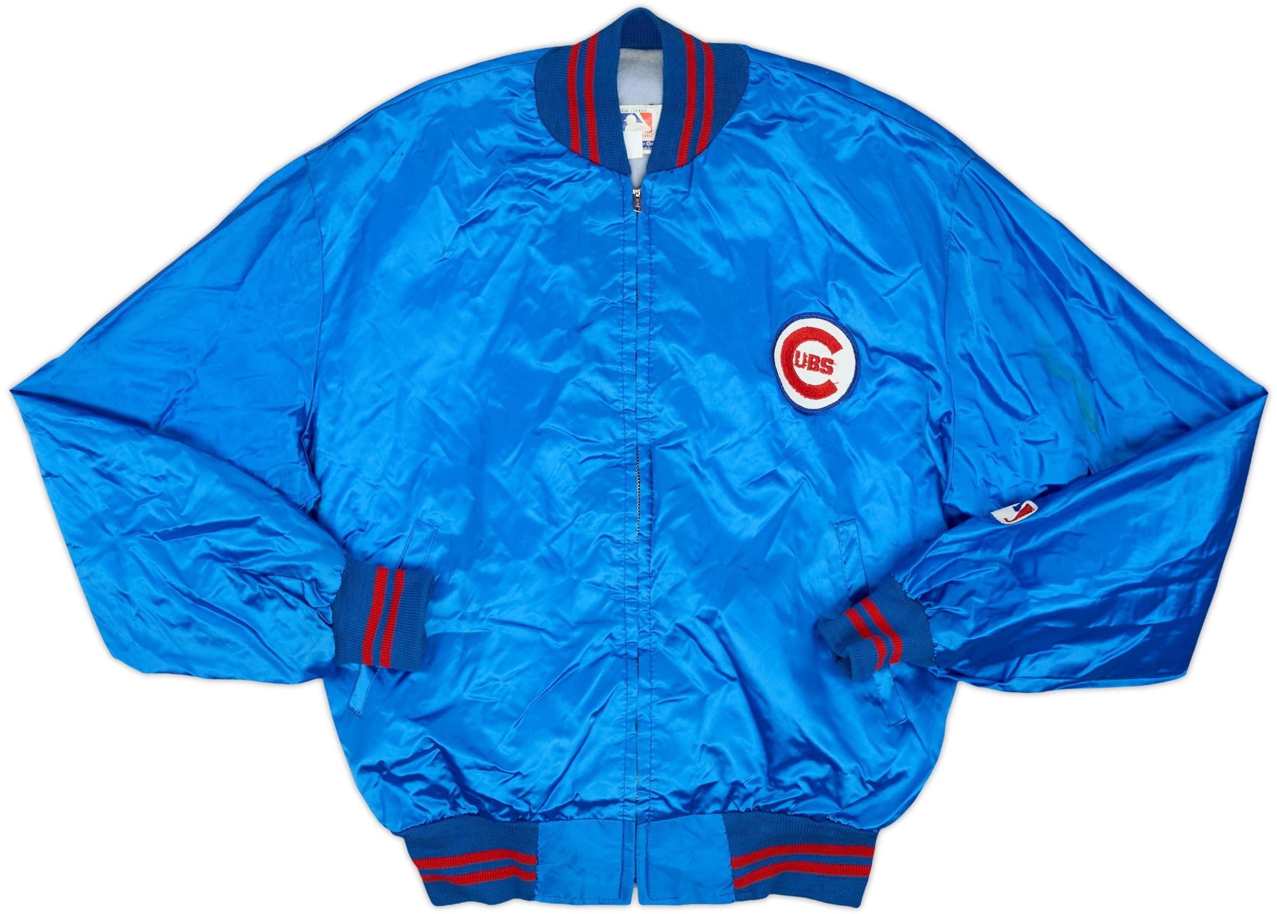 1980s Chicago Cubs MLB Full-Zip Satin Varsity Jacket - 6/10 - (L)