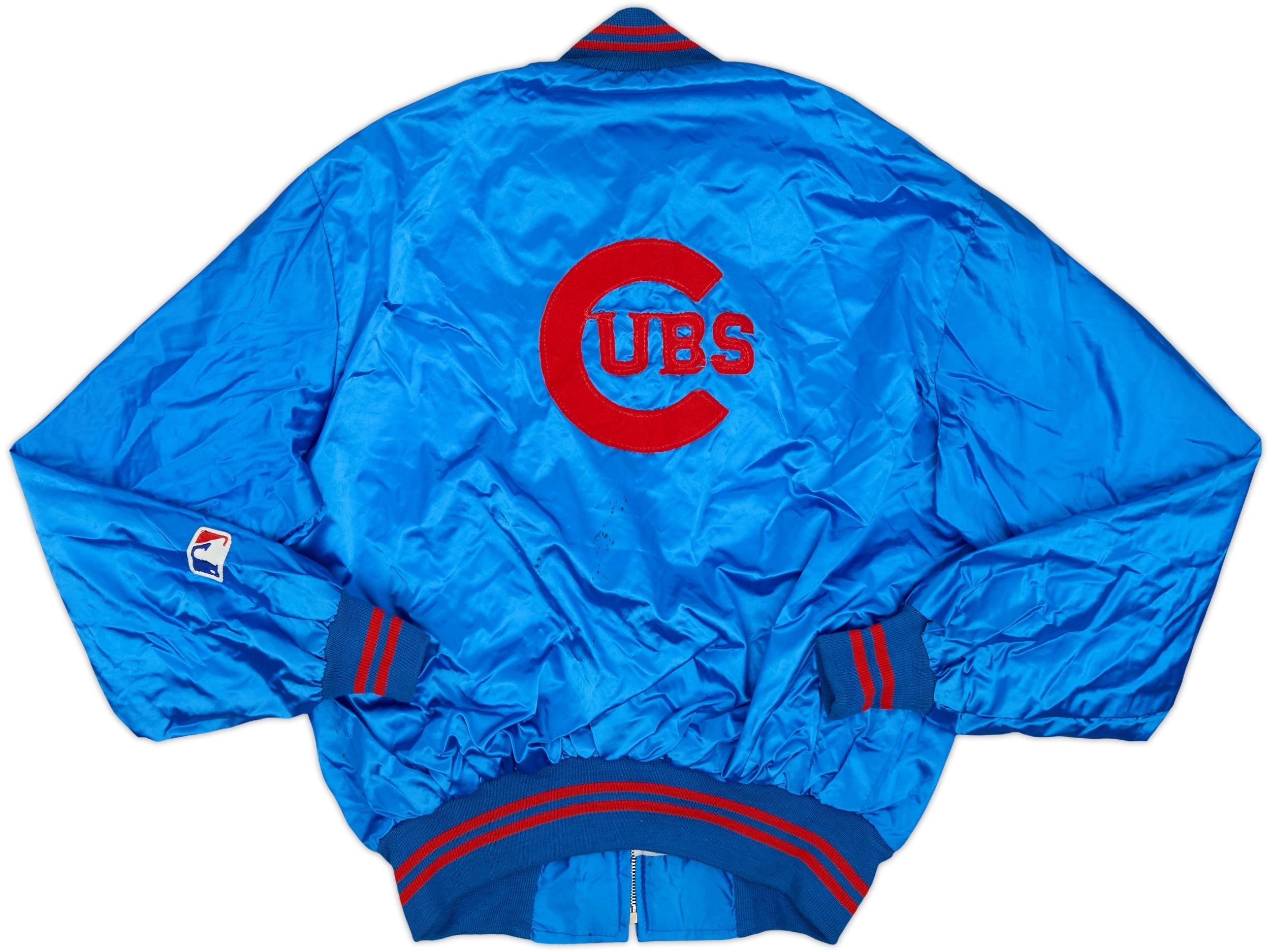1980s Chicago Cubs MLB Full-Zip Satin Varsity Jacket - 6/10 - (L)