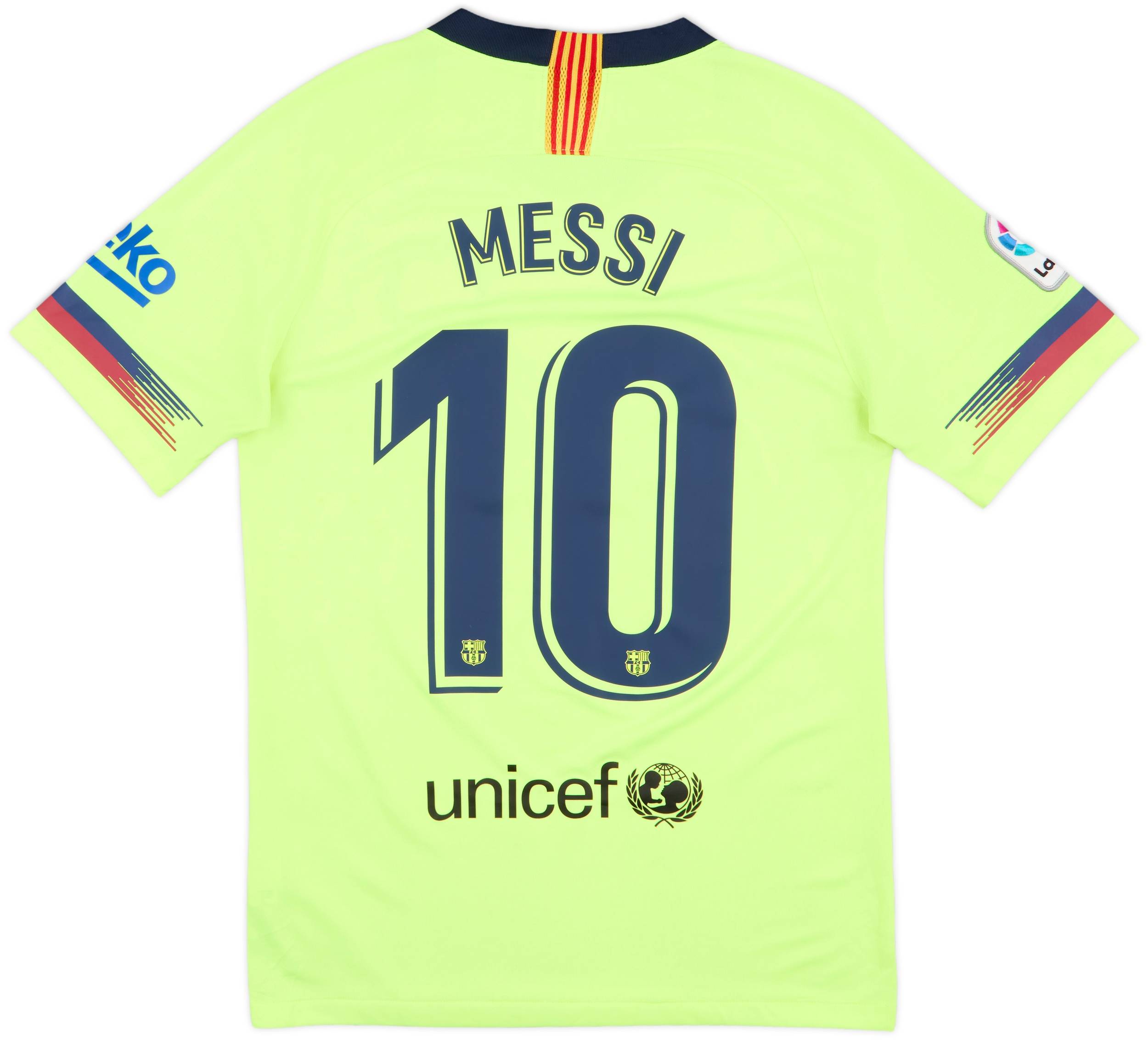 17-18 FC Barcelona MESSI 10番　away NIKE S 2017/18 Barcelona Away Jersey #10 Messi XL Nike Long Sleeve