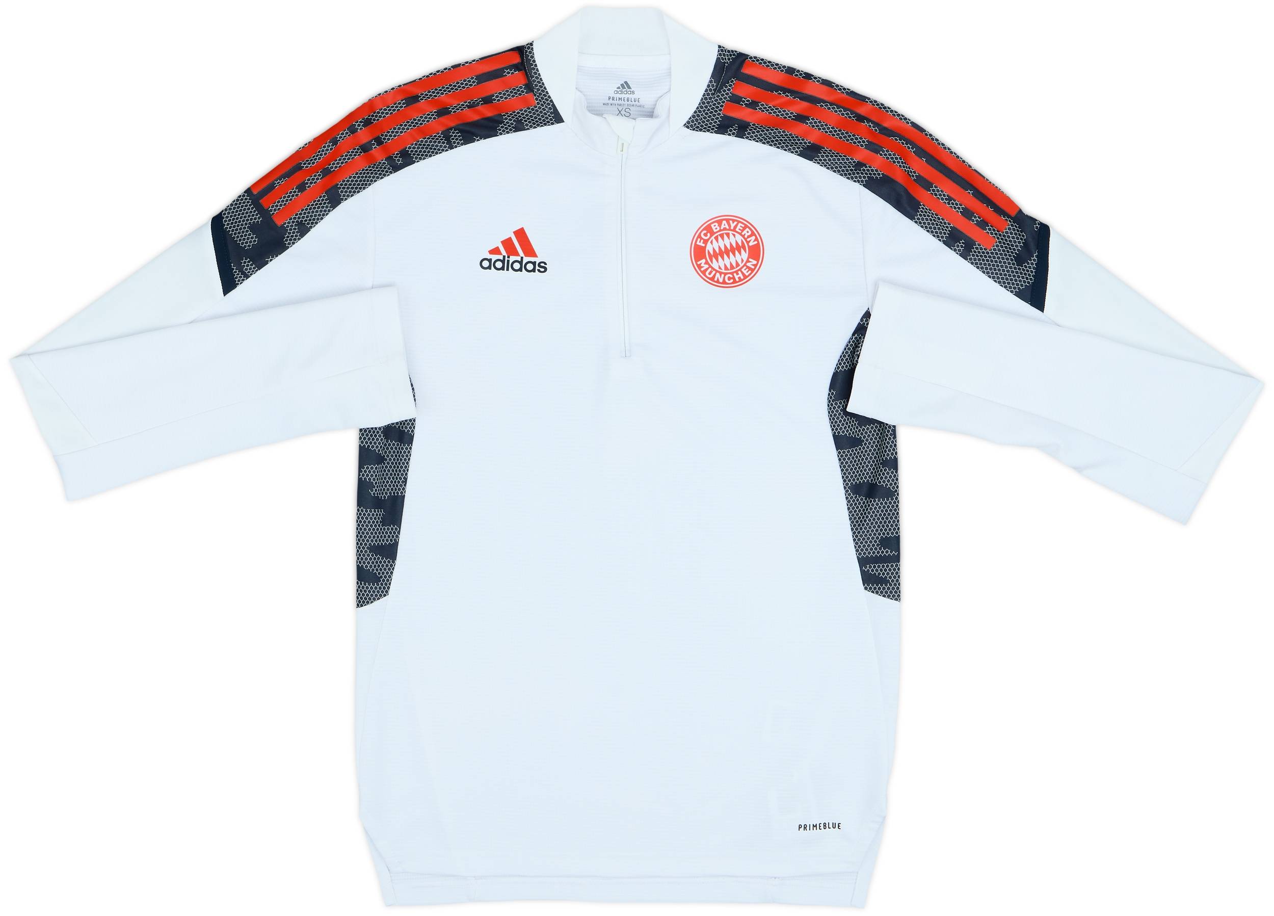2021-22 Bayern Munich adidas 1/4 Zip Training Top - 8/10 - (XS)