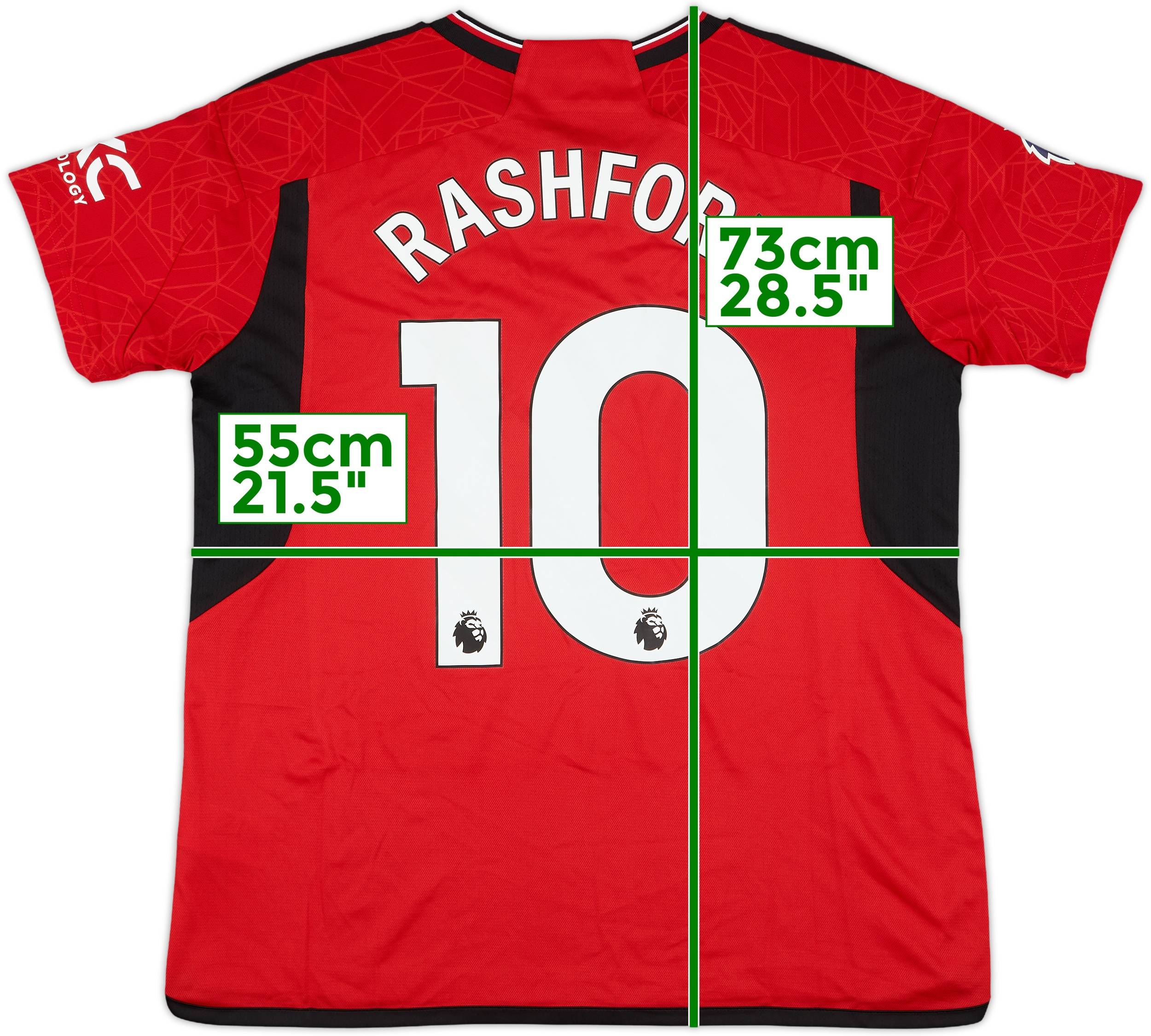 Manchester United Rashford 10 ユニフォーム RASHFORD #10 Manchester United 23/24 Stadium Men's Home