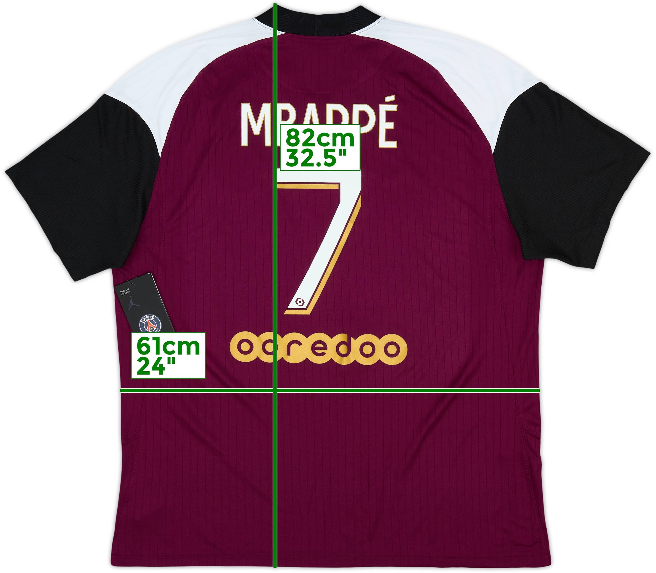 2020/21パリ・サンジェルマン/ NEW / L / #7 / MBAPPÉ 2020-21 Paris Saint-Germain Third Shirt Mbappe #7 (XL)