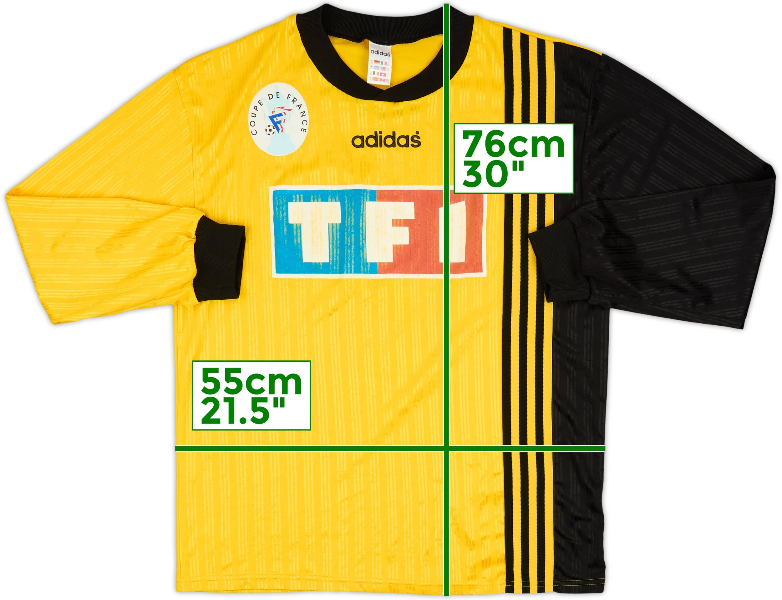 Maillot vintage coupe de France TF1 #8 années 1990