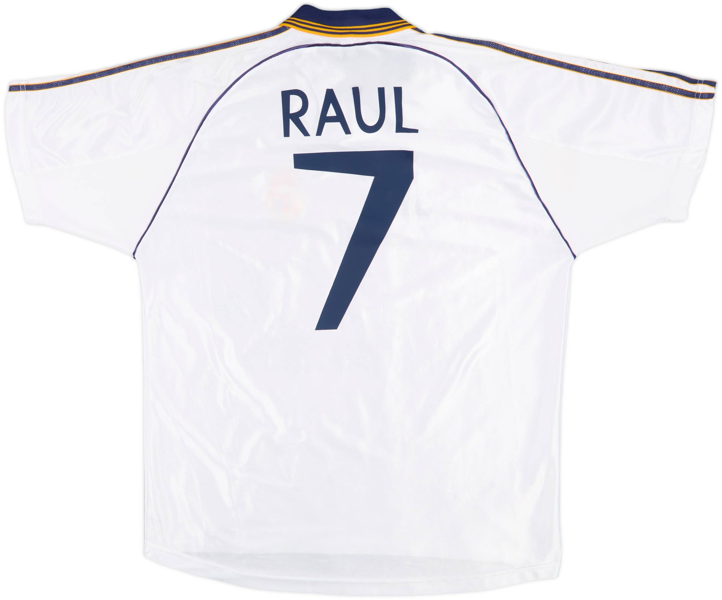 1998-00 Real Madrid Home Shirt Raul #7 - 6/10 - (XXL)