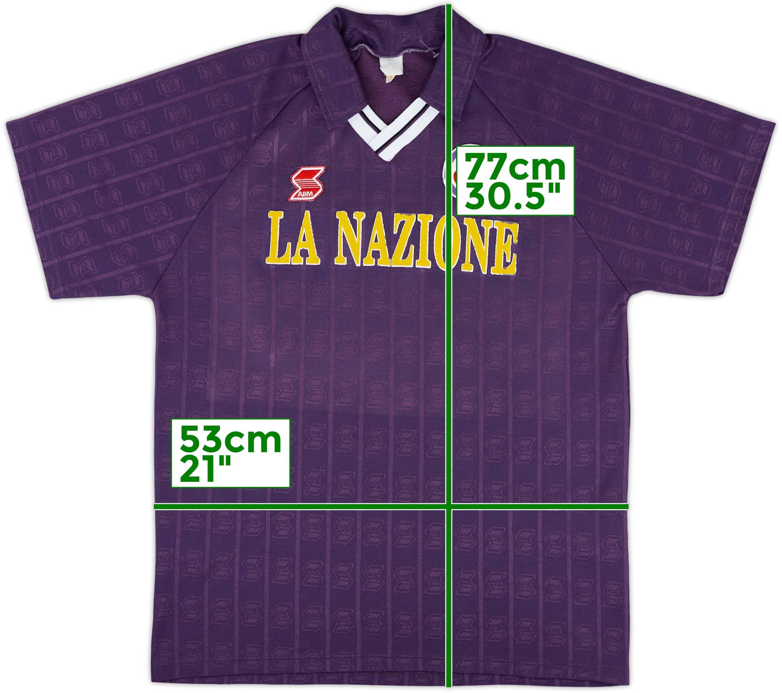 1990-91 Fiorentina Home Shirt - 7/10 - (XL)