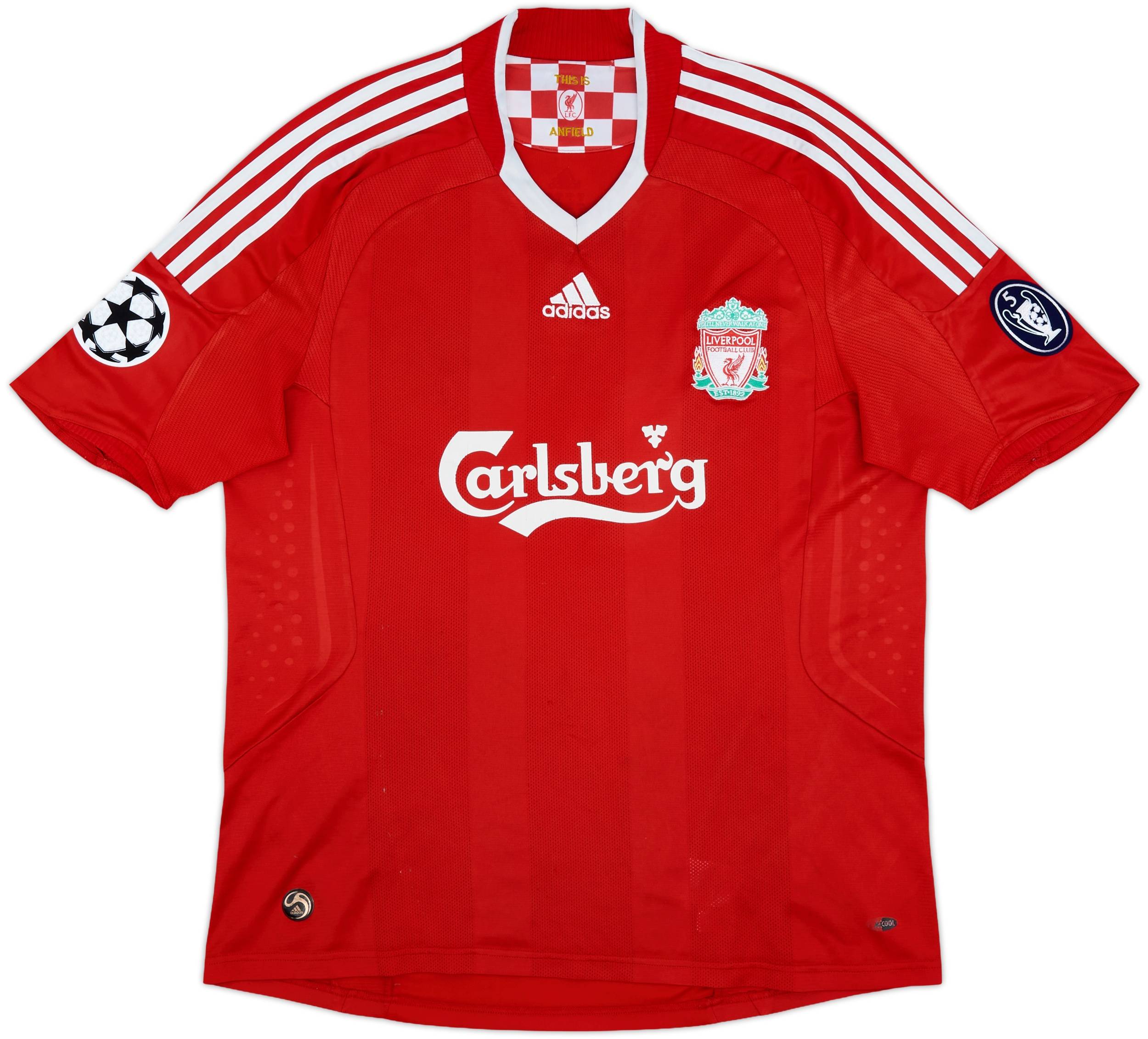 2008-10 Liverpool Home Shirt Torres #9 - 7/10 - (L)
