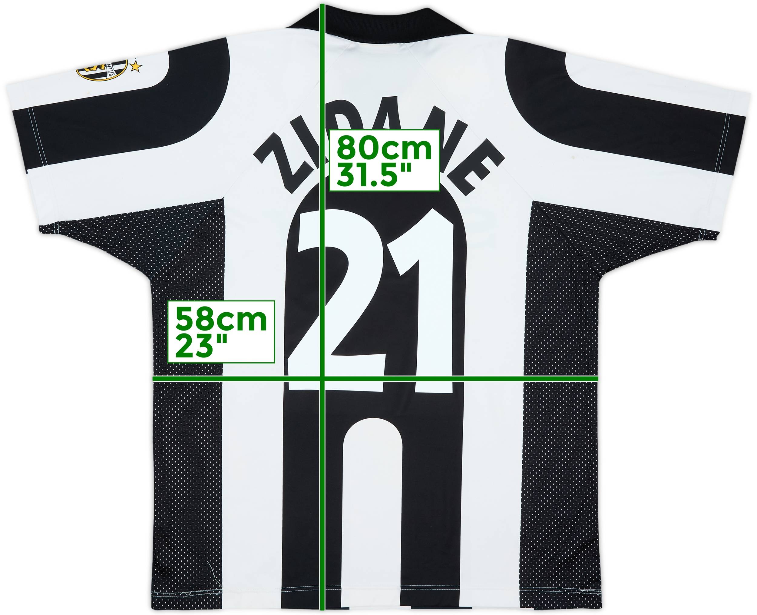 1997-98 Juventus Basic Centenary Home Shirt Zidane #21 - 6/10 - (XL)