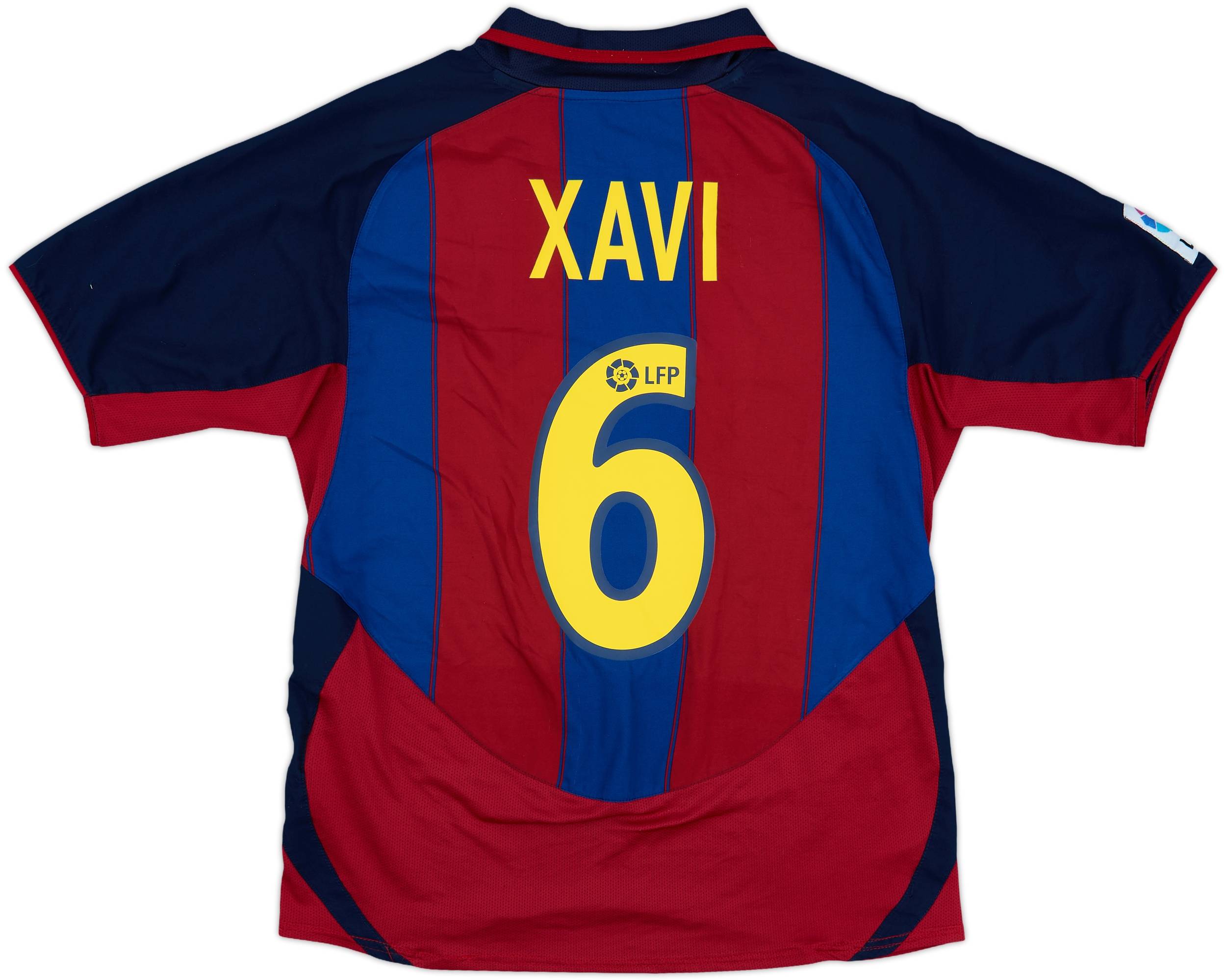 2003-04 Barcelona Home Shirt Xavi #6 - 6/10 - (XL.Boys)