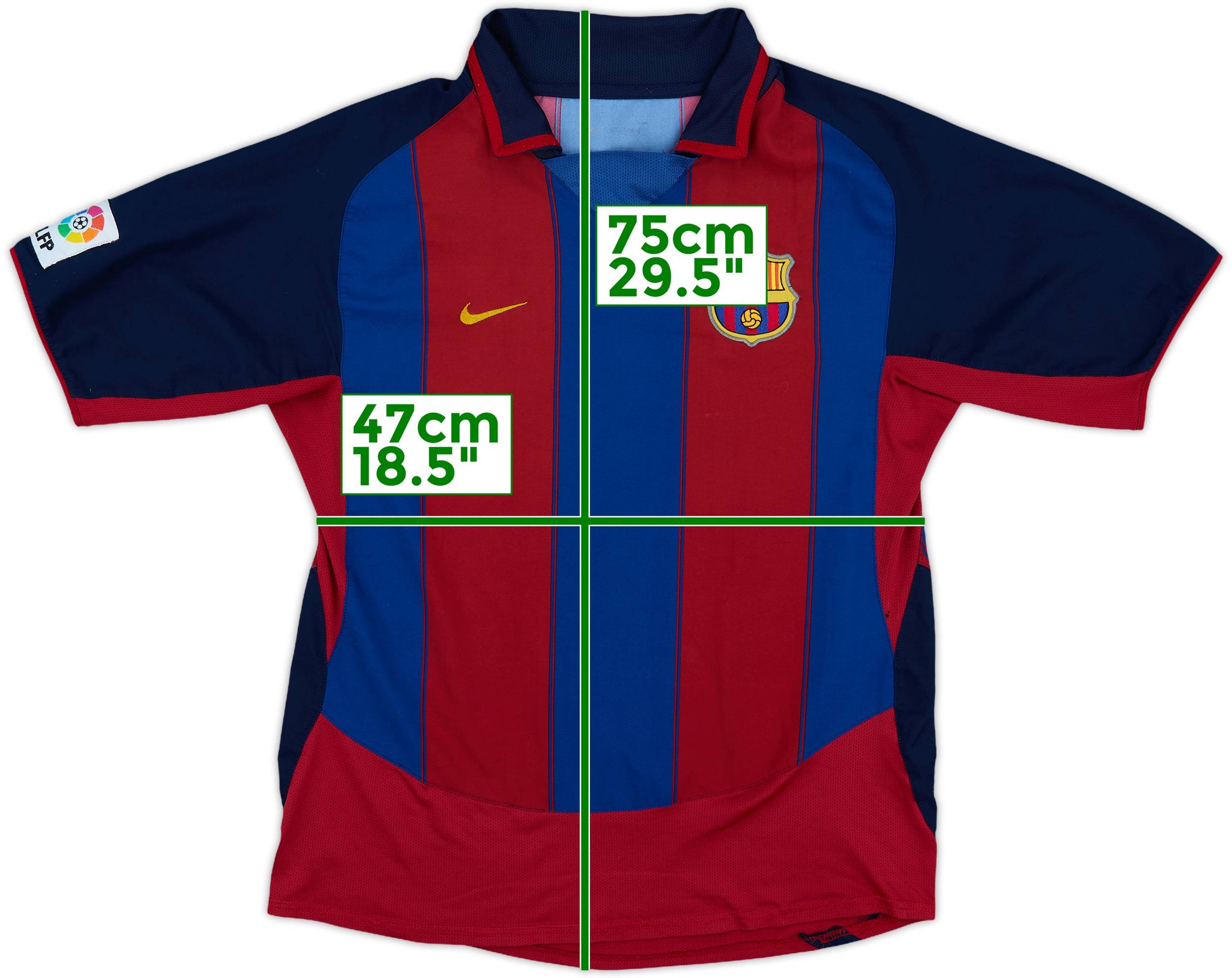 2003-04 Barcelona Home Shirt Xavi #6 - 6/10 - (XL.Boys)