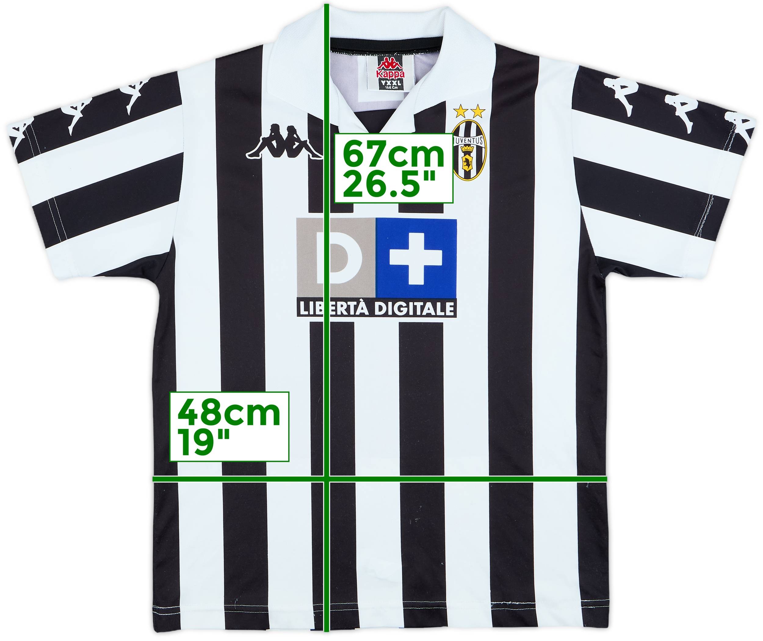 1999-00 Juventus Basic Home Shirt - 6/10 - (XXL.Boys)