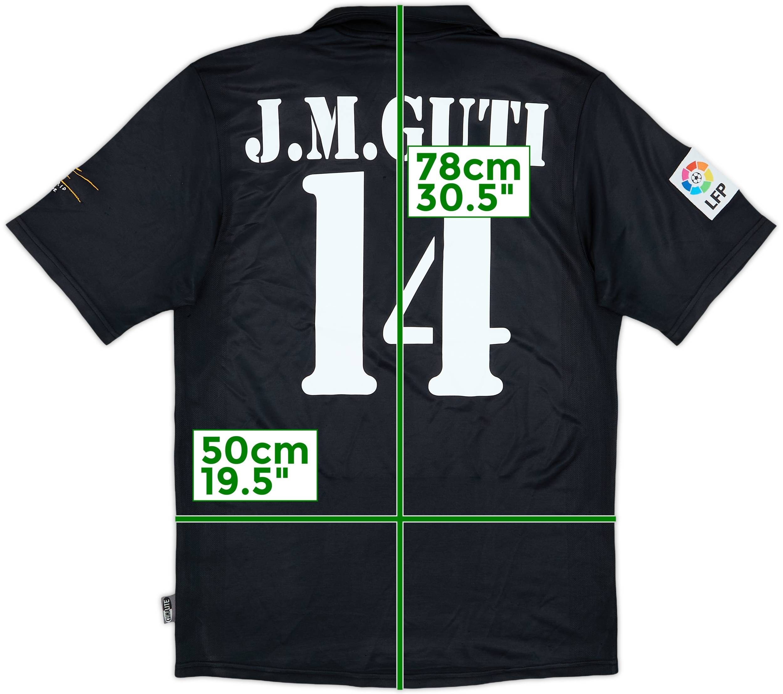 2001 Real Madrid Away Shirt J.M.Guti #14 - 6/10 - (S)
