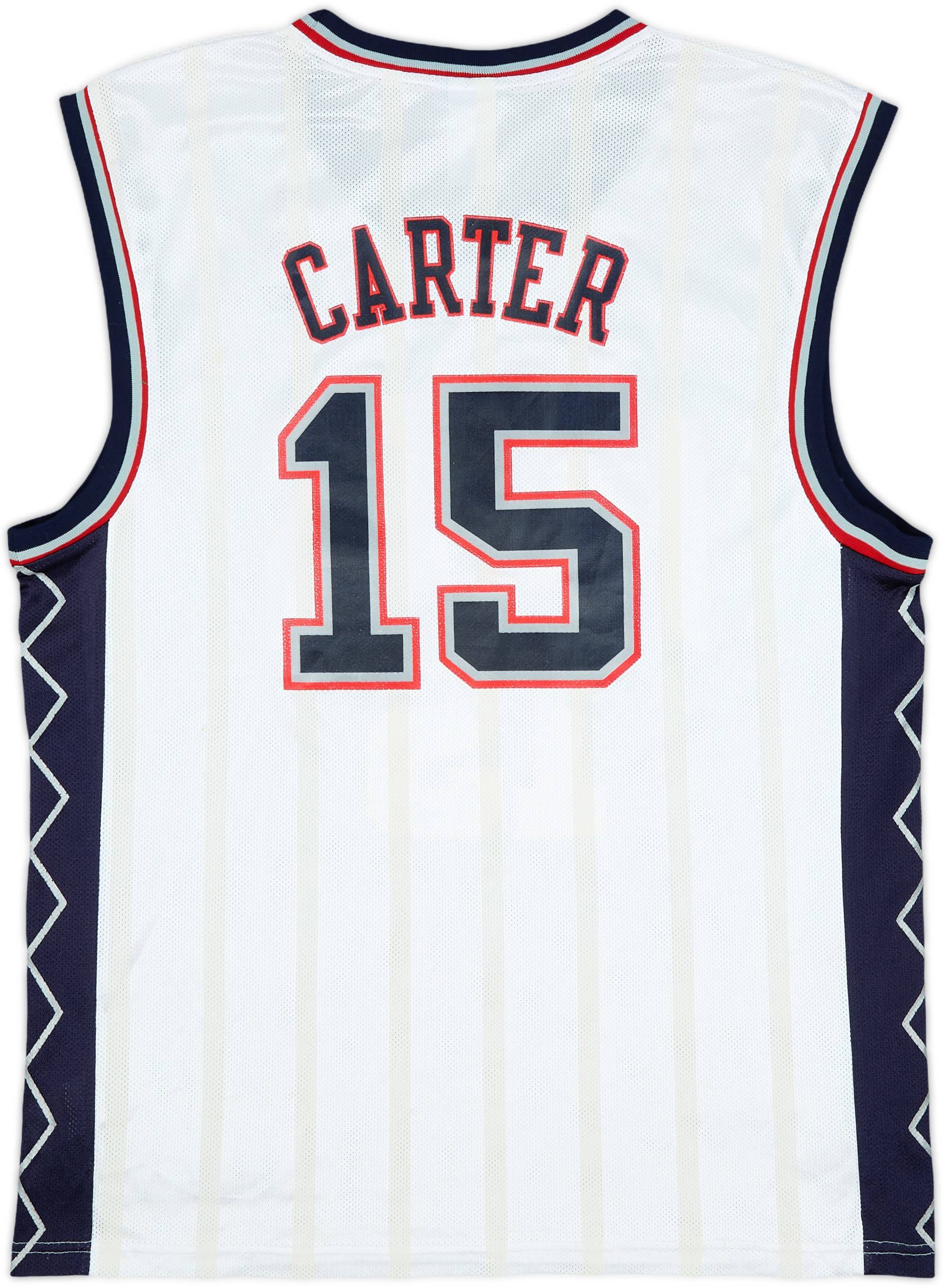 2004-06 New Jersey Nets Carter #15 Reebok Home Jersey - 9/10 - (M)