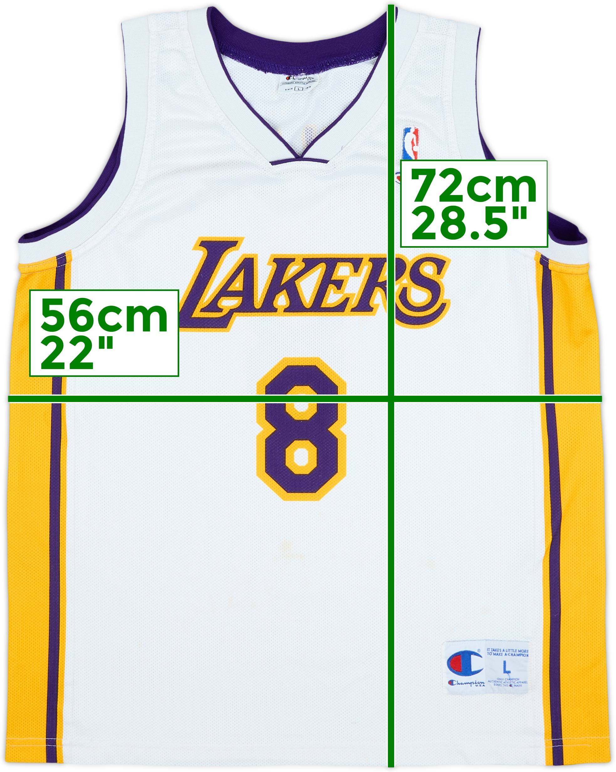 2002-06 LA Lakers Bryant #8 Champion Alternate Jersey - 7/10 - (L)