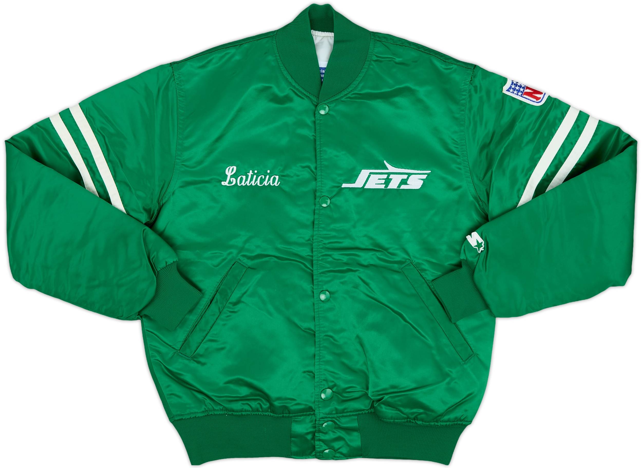 1984-87 New York Jets Hamilton #39 Starter Satin Varsity Jacket