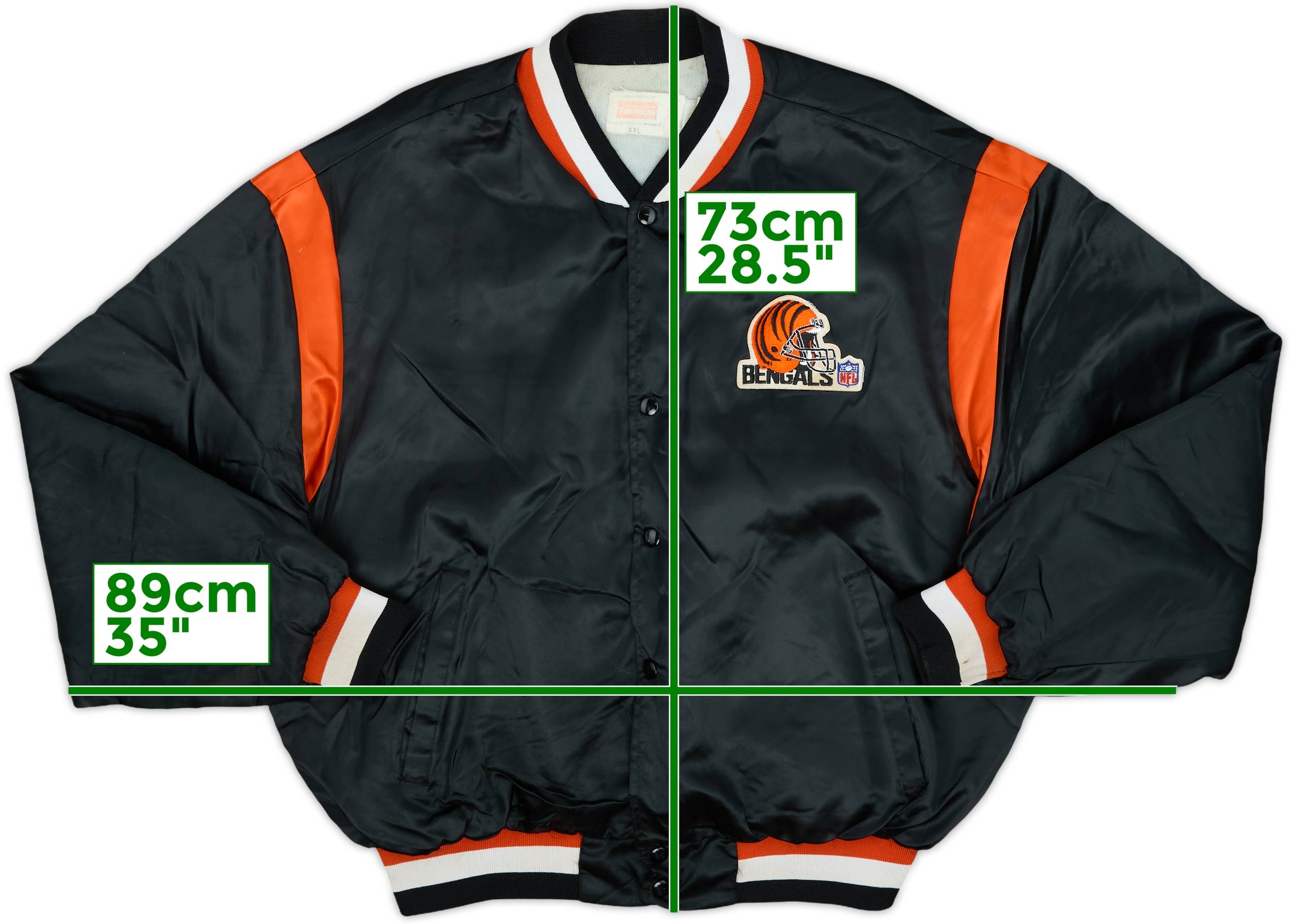 1990s Cincinnati Bengals Swingster Satin Varsity Jacket - 6/10 - (XXL)