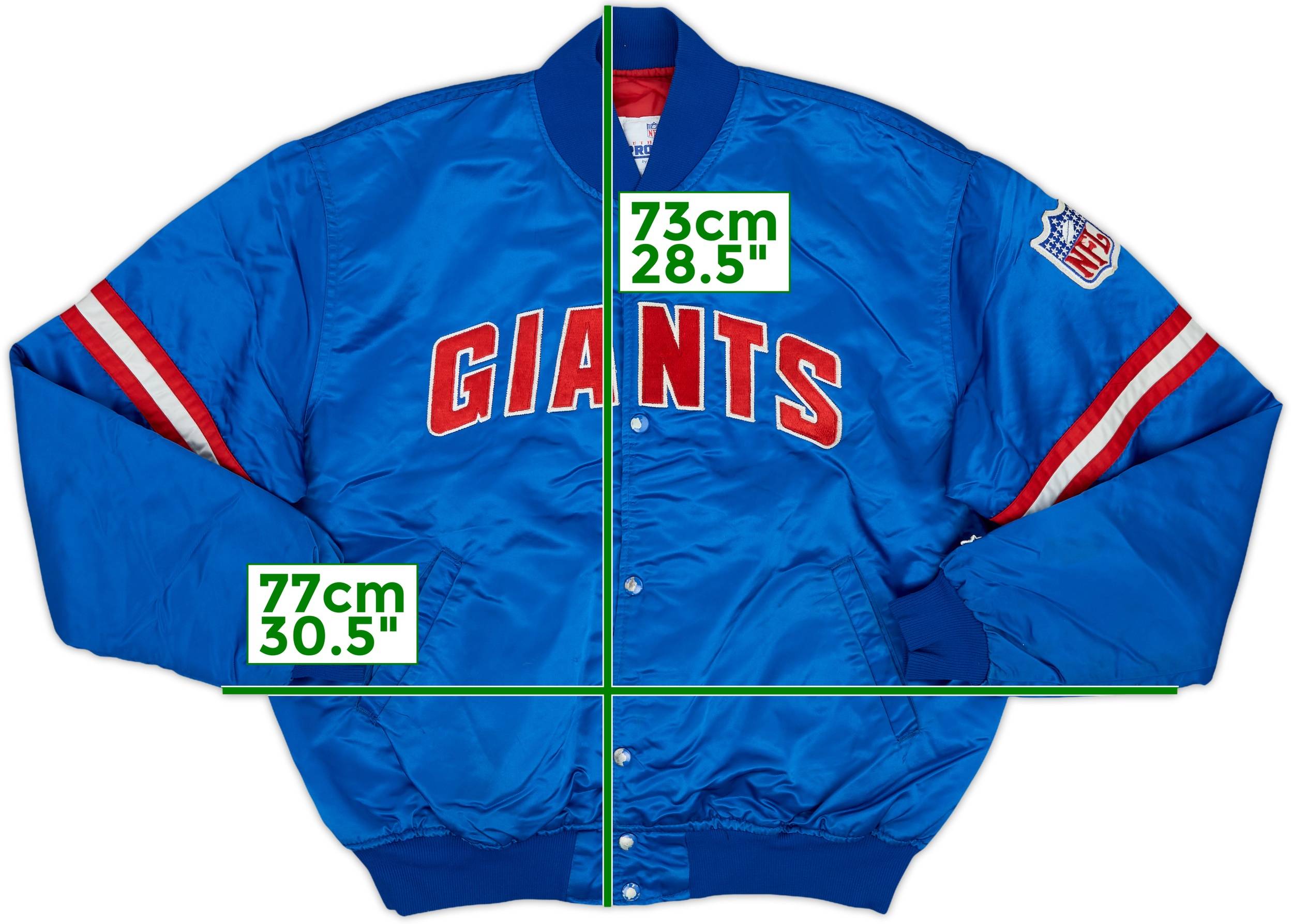1980s New York Giants Starter Satin Varsity Jacket - 7/10 - (XL)