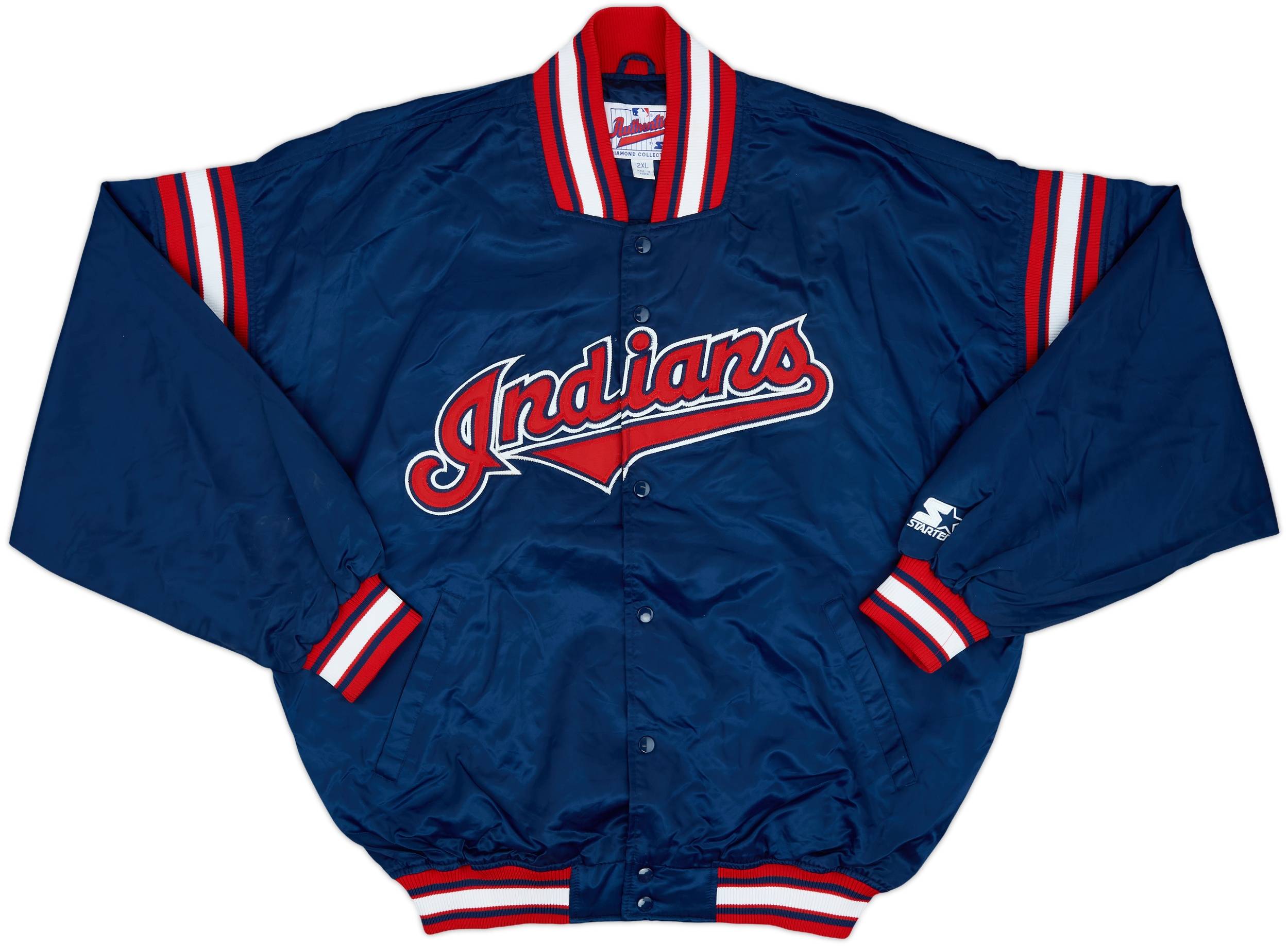 1990s Cleveland Indians Starter Satin Jacket - 9/10 - (XXL)