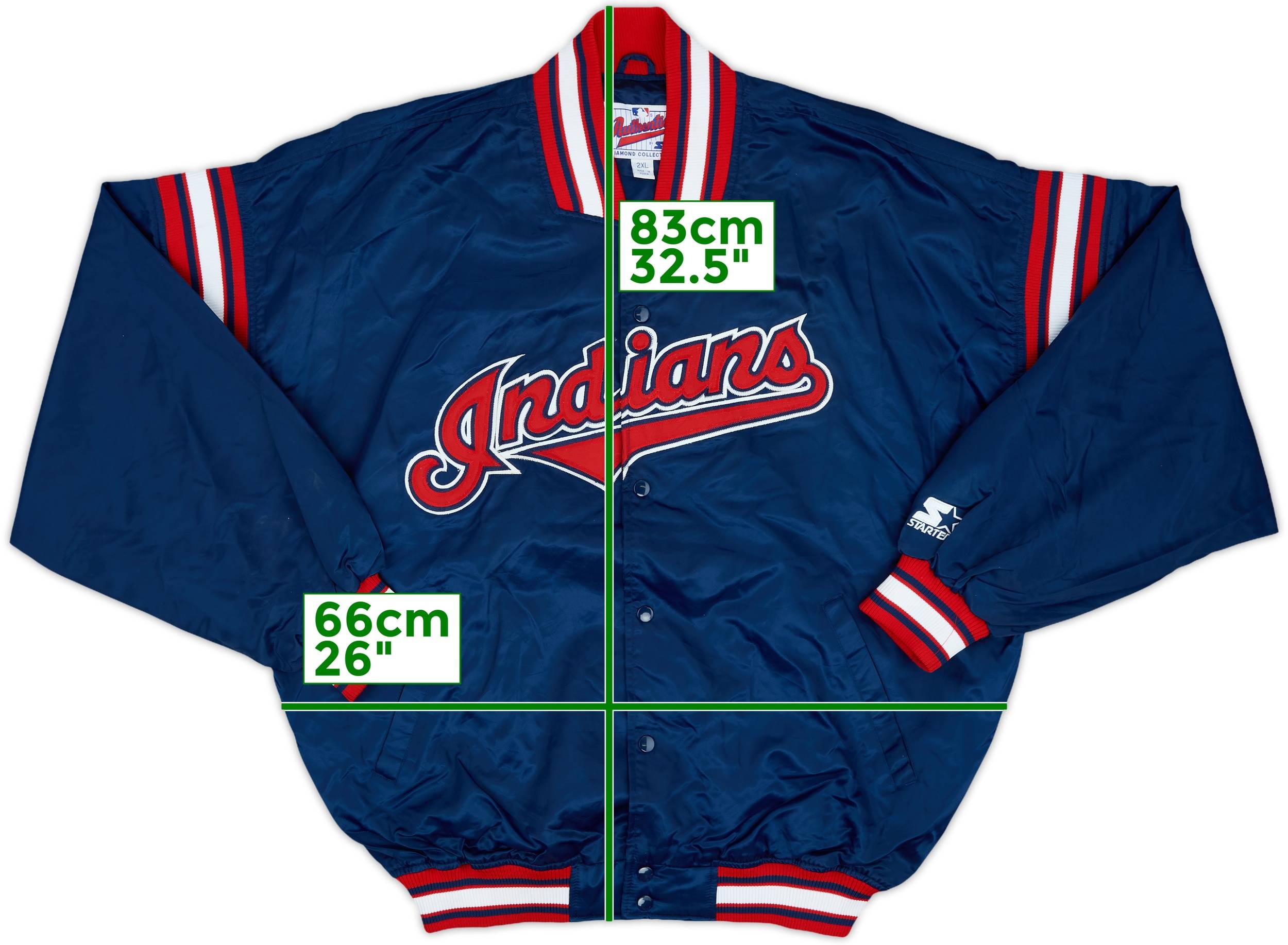1990s Cleveland Indians Starter Satin Jacket - 9/10 - (XXL)