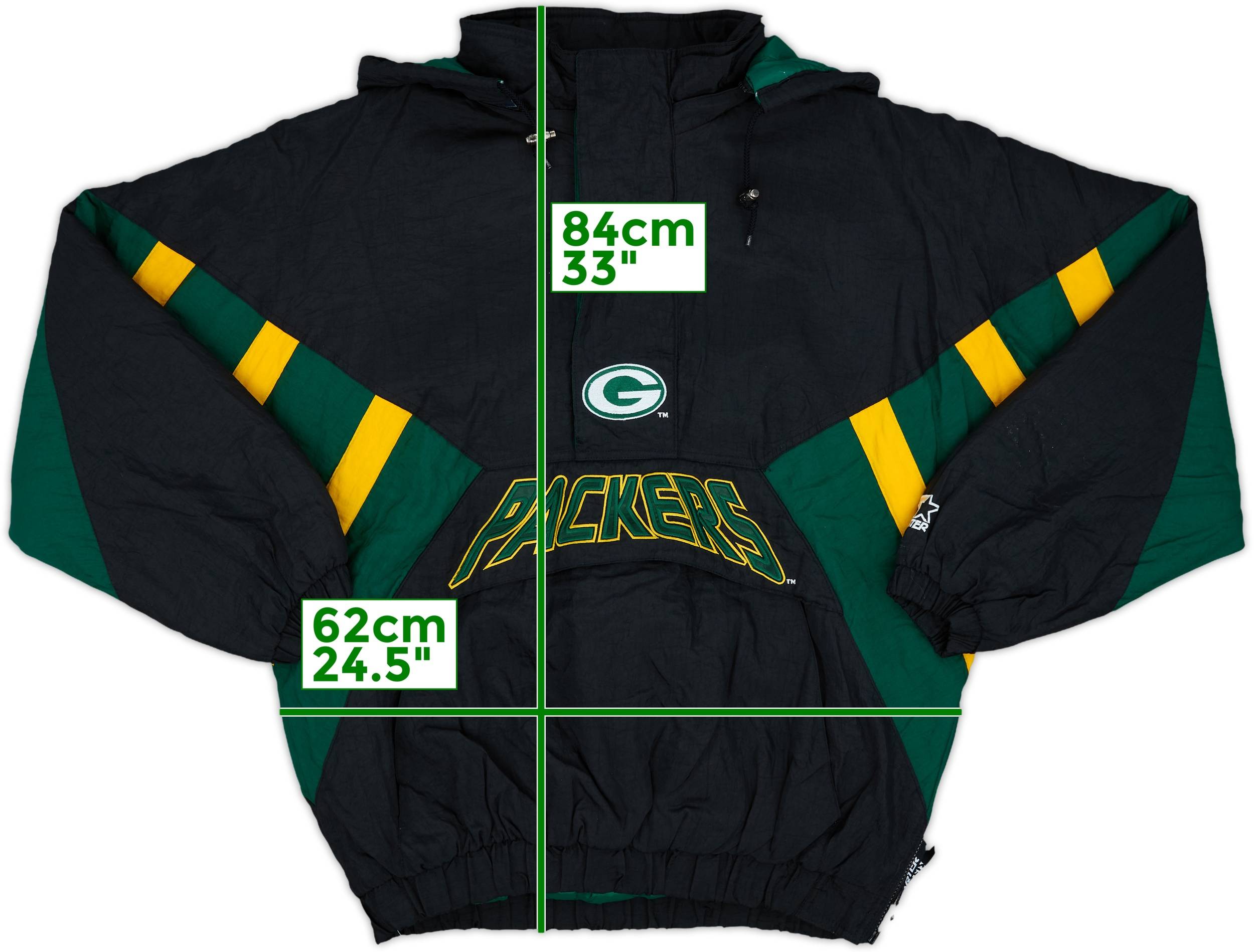 packers ジャケット 1990s Green Bay Packers Starter 1/2 Zip Rain Coat - 8/10 - (XL)