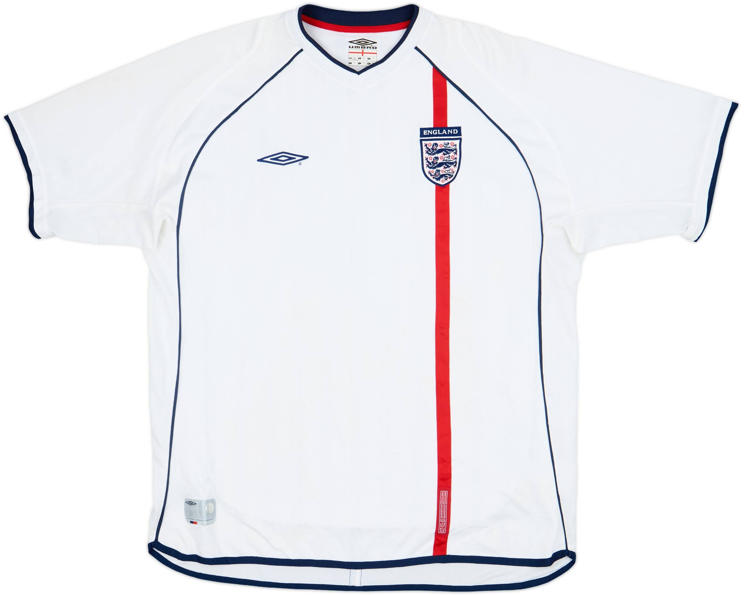 2001-03 England Home Shirt - 5/10 - (XXL)