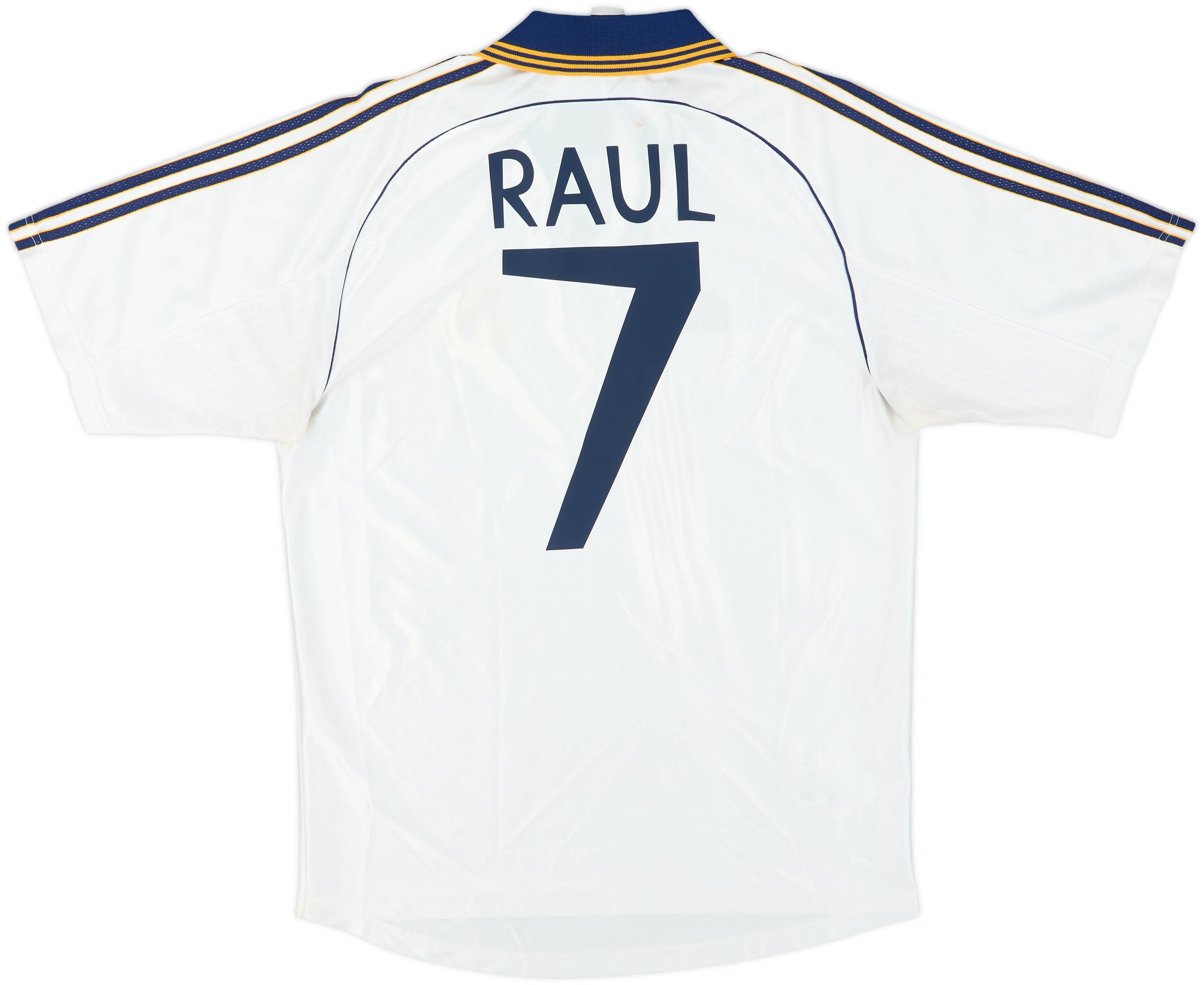 1998-00 Real Madrid Home Shirt Raul #7 - 6/10 - (XL)