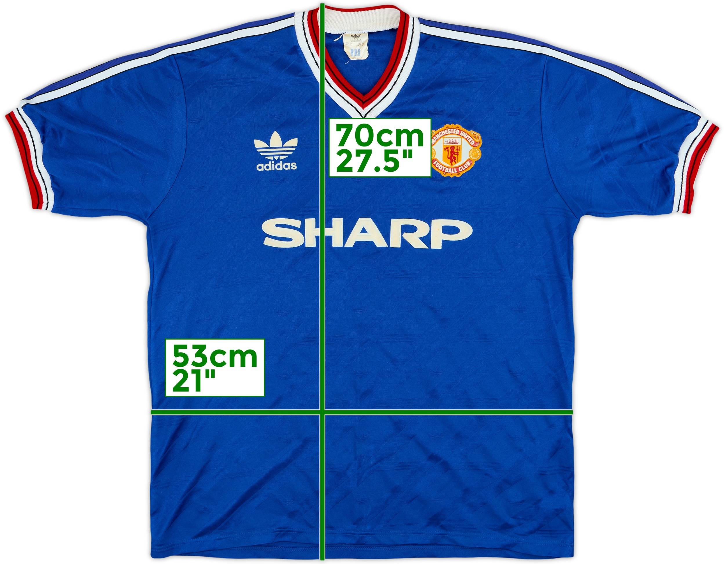 1986-88 Manchester United Third Shirt - 8/10 - (XL)