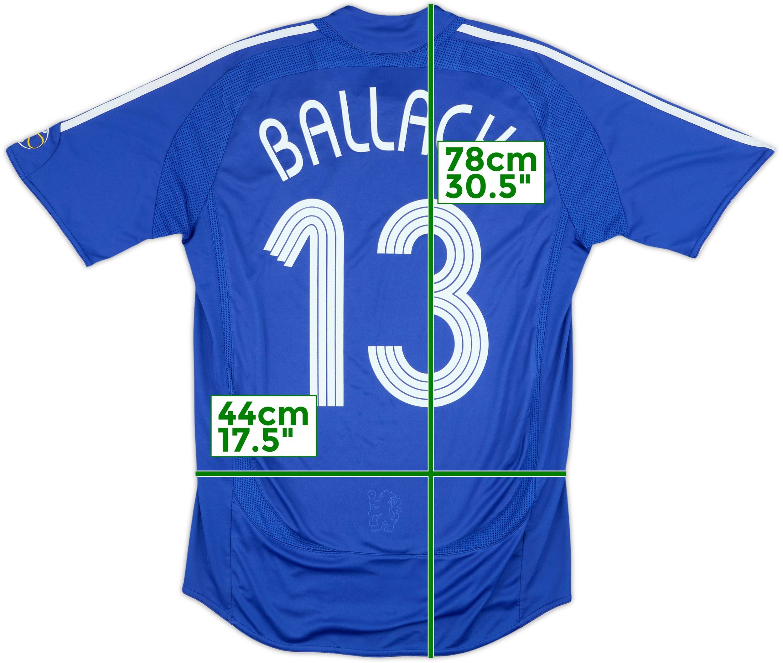 2006-08 Chelsea Home Shirt Ballack #13 - 8/10 - (M)