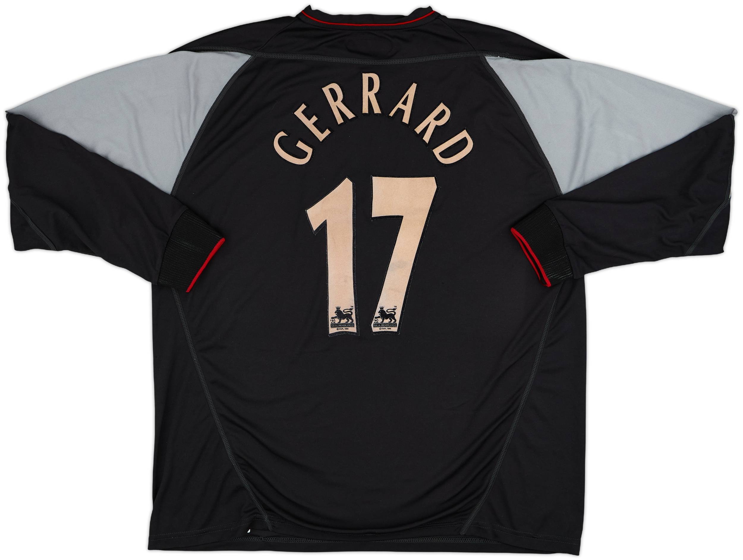 2002-04 Liverpool Away Shirt Gerrard #17 - 7/10 - (XL)