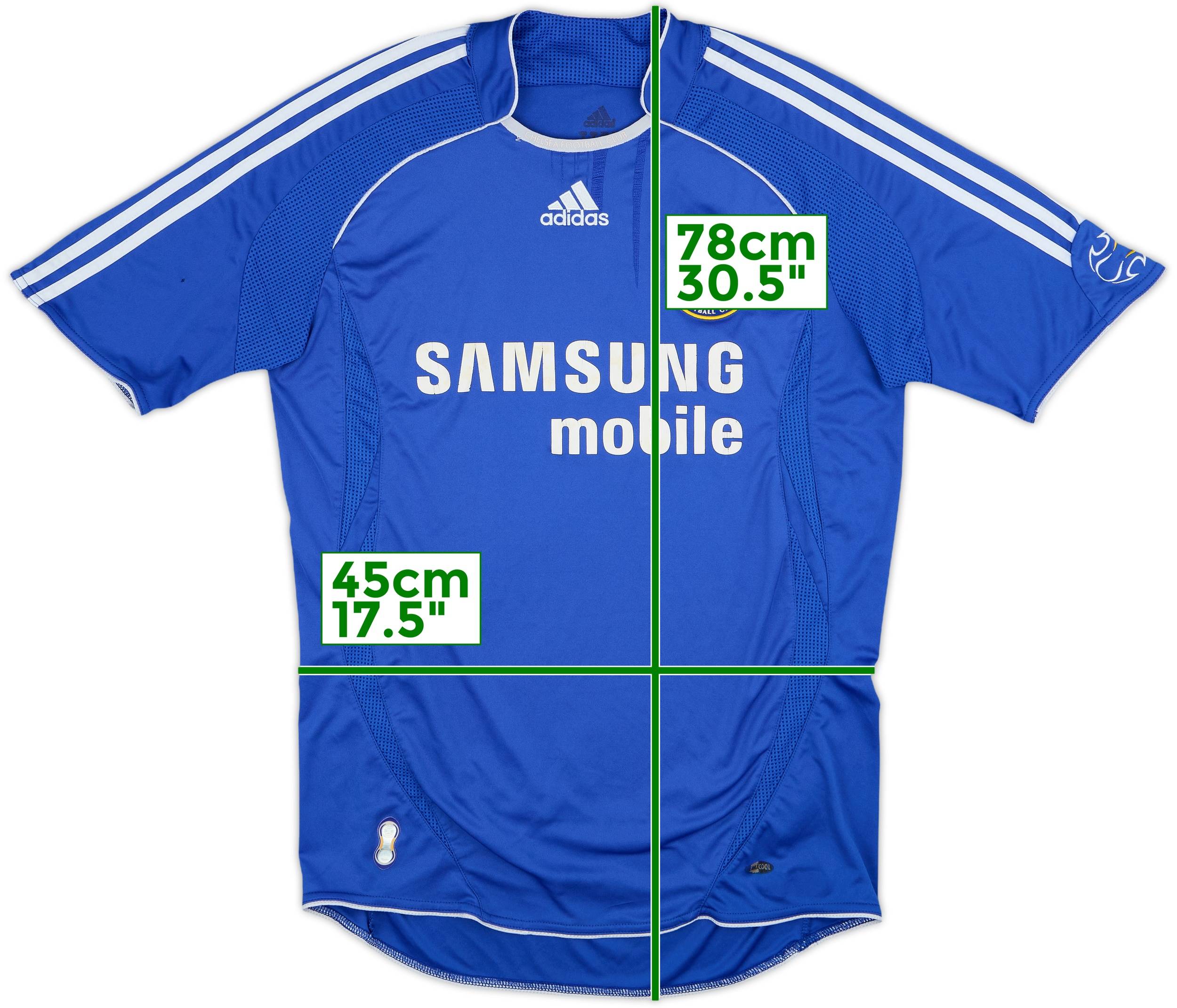 ウェア 06/08 adidas chelsea uniform shirt kit 2006-08 Chelsea Home Shirt - 5/10 - (L)