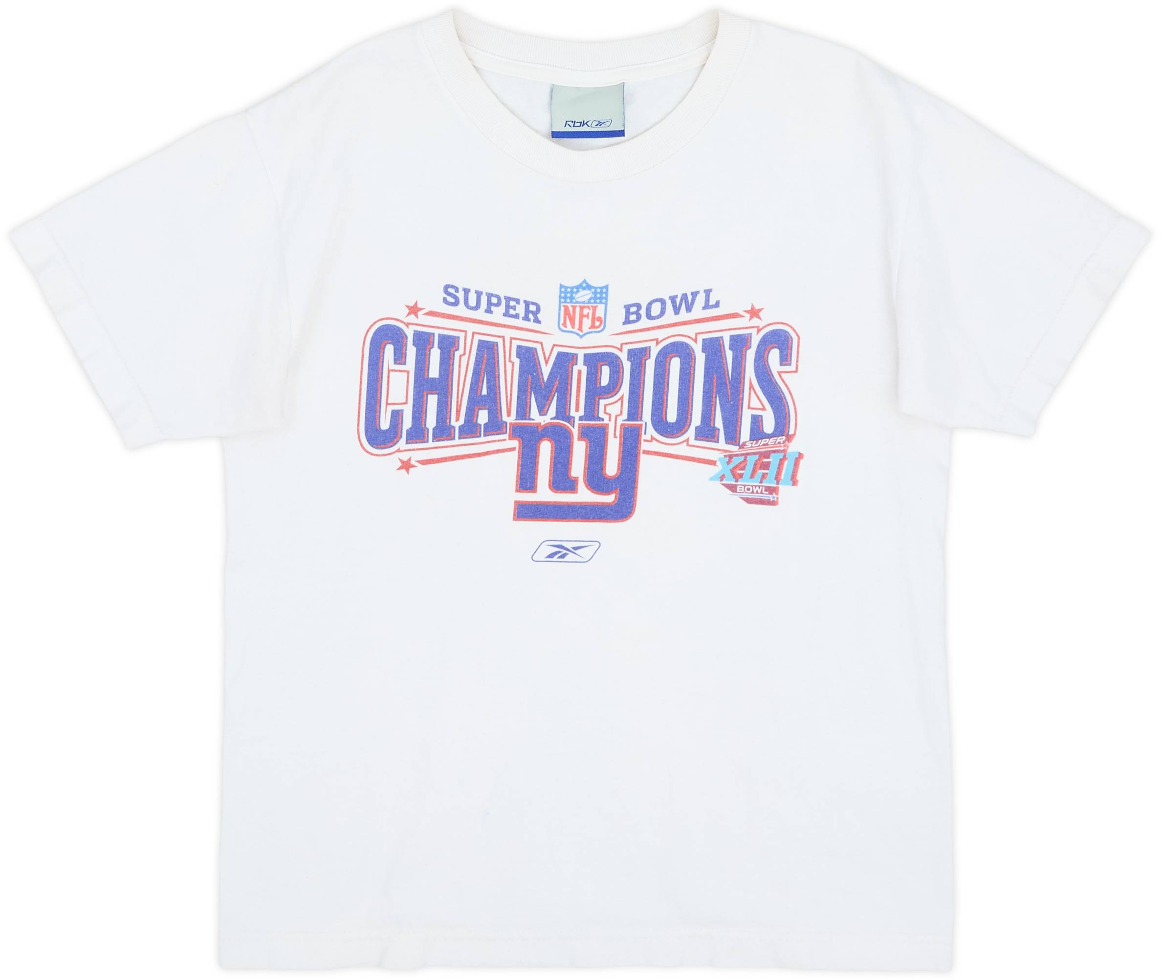 2008 New York Giants Super Bowl XLII Champions Reebok Tee - 6/10