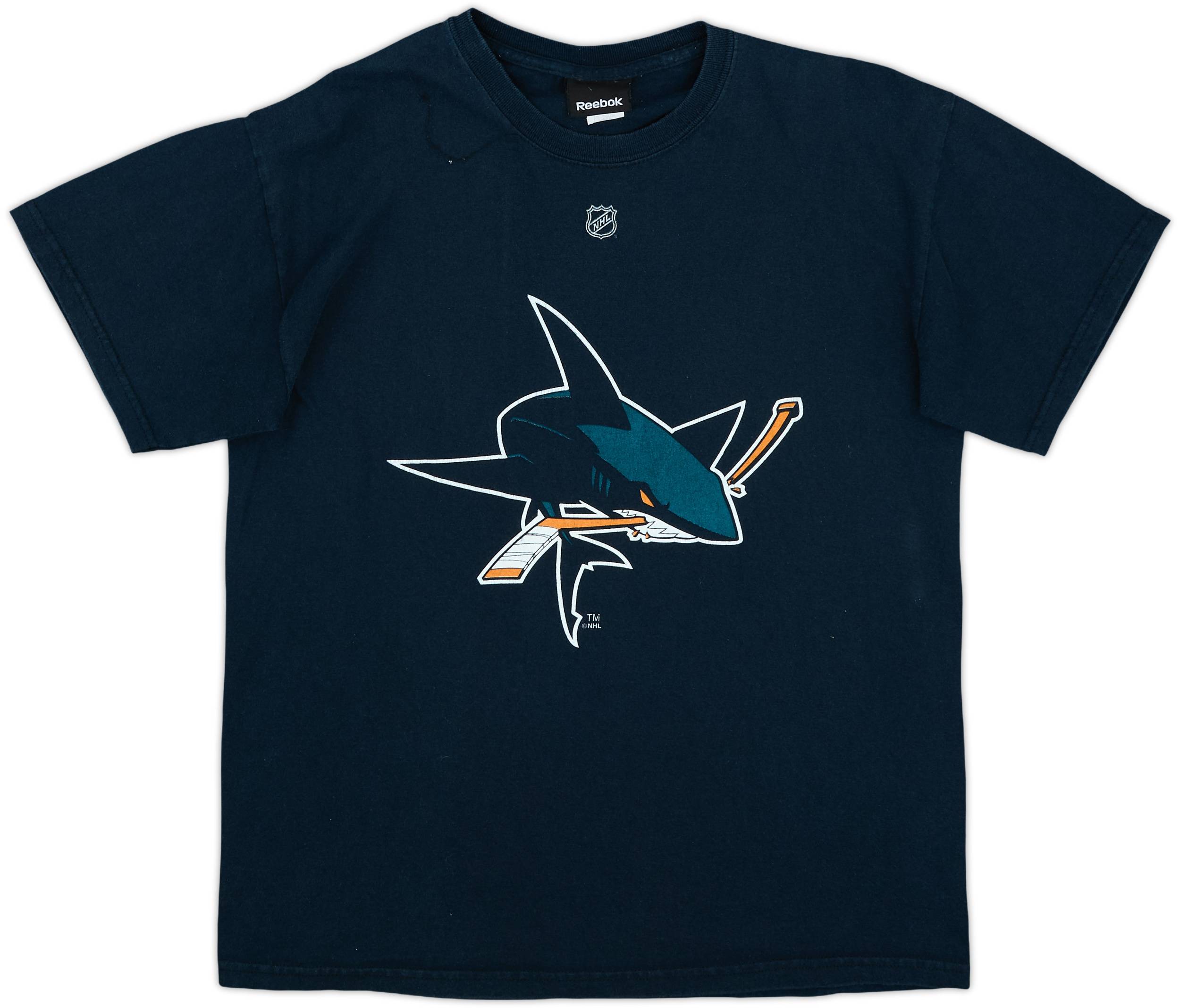 HINOKUNI SHARK 25 H&O レイリー　コラボ 2008-11 San Jose Sharks Boyle #22 Reebok Tee - 5/10 - (S)