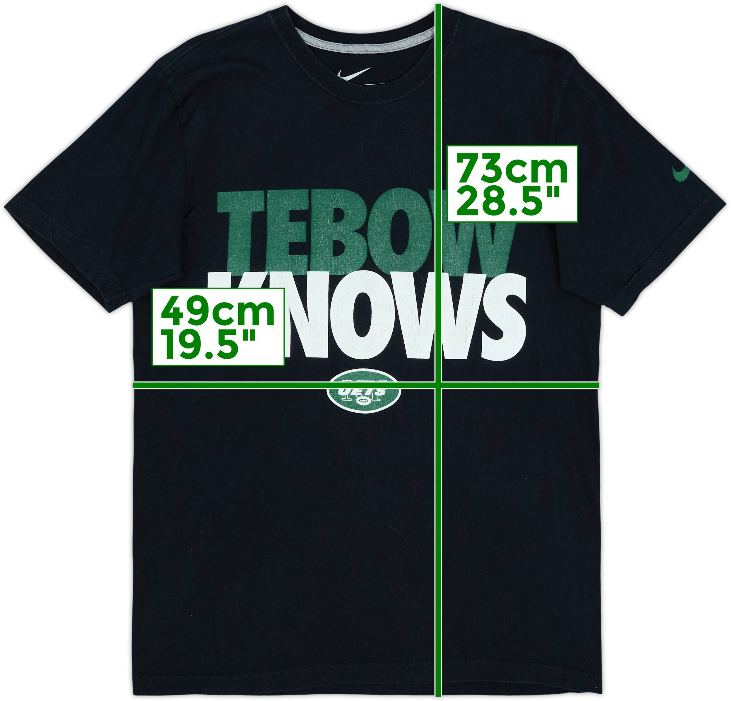 2012 New York Jets Tebow Knows Nike Tee - 5/10 - (M)