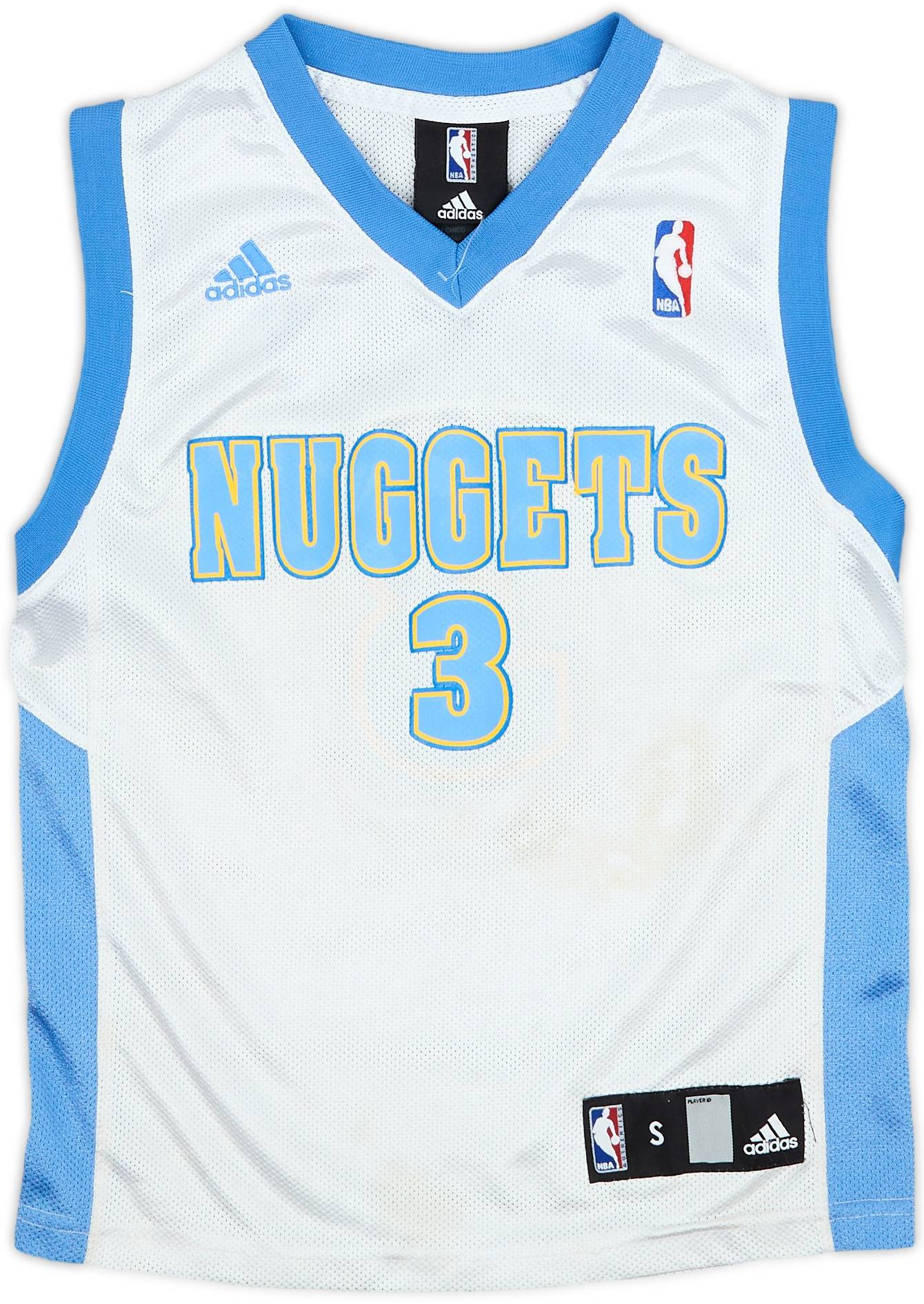 Adidas トレフォイルロゴ NUGGETS 3 IVERSON Jersey NBA NUGGETS IVERSON #3 アレン・アイバーソン adidas製 デンバー