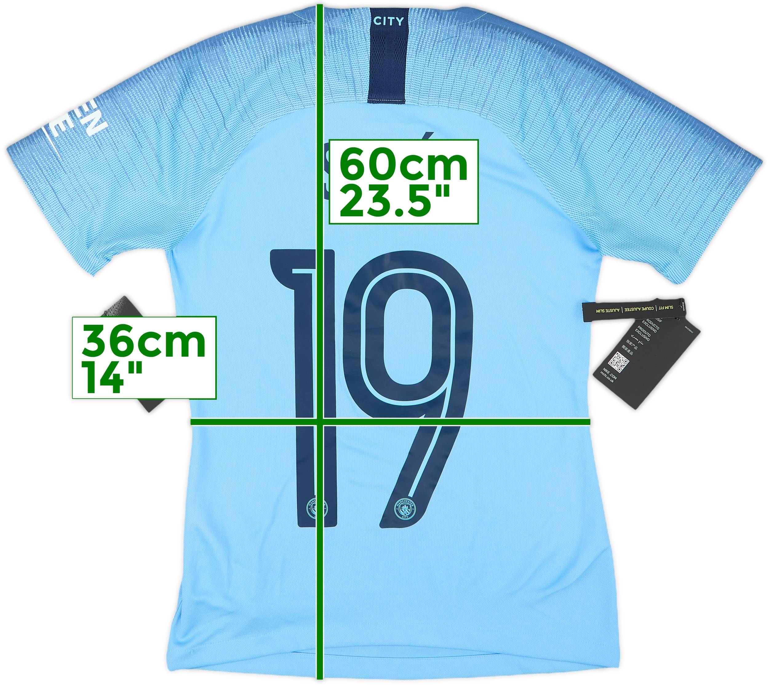 2018-19 Manchester City Home Shirt Sane #19 (Women's XS)