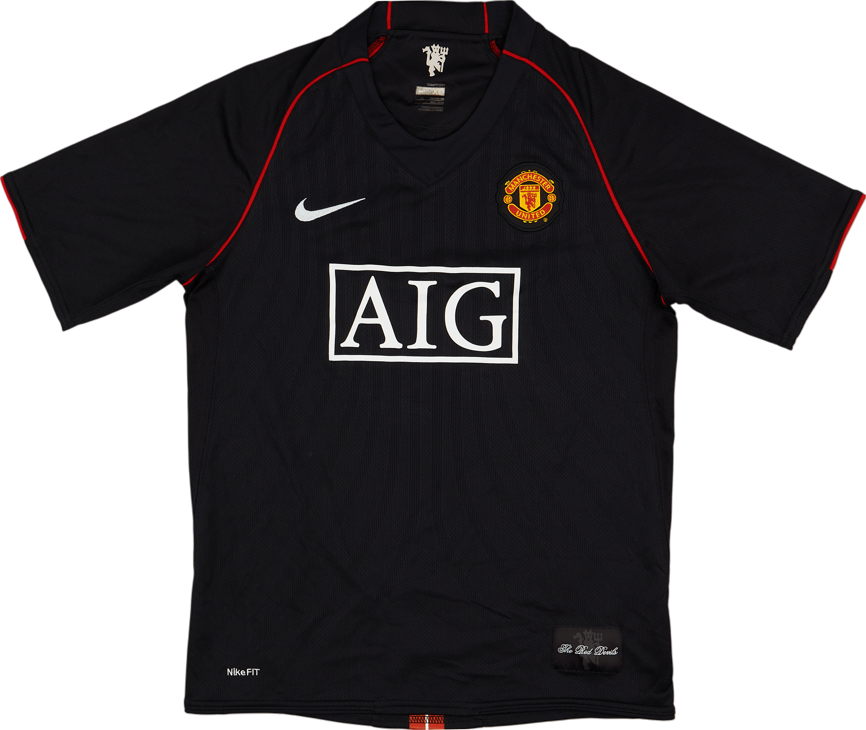 2007-08 Manchester United Away Shirt - 8/10 - (XL.Boys)