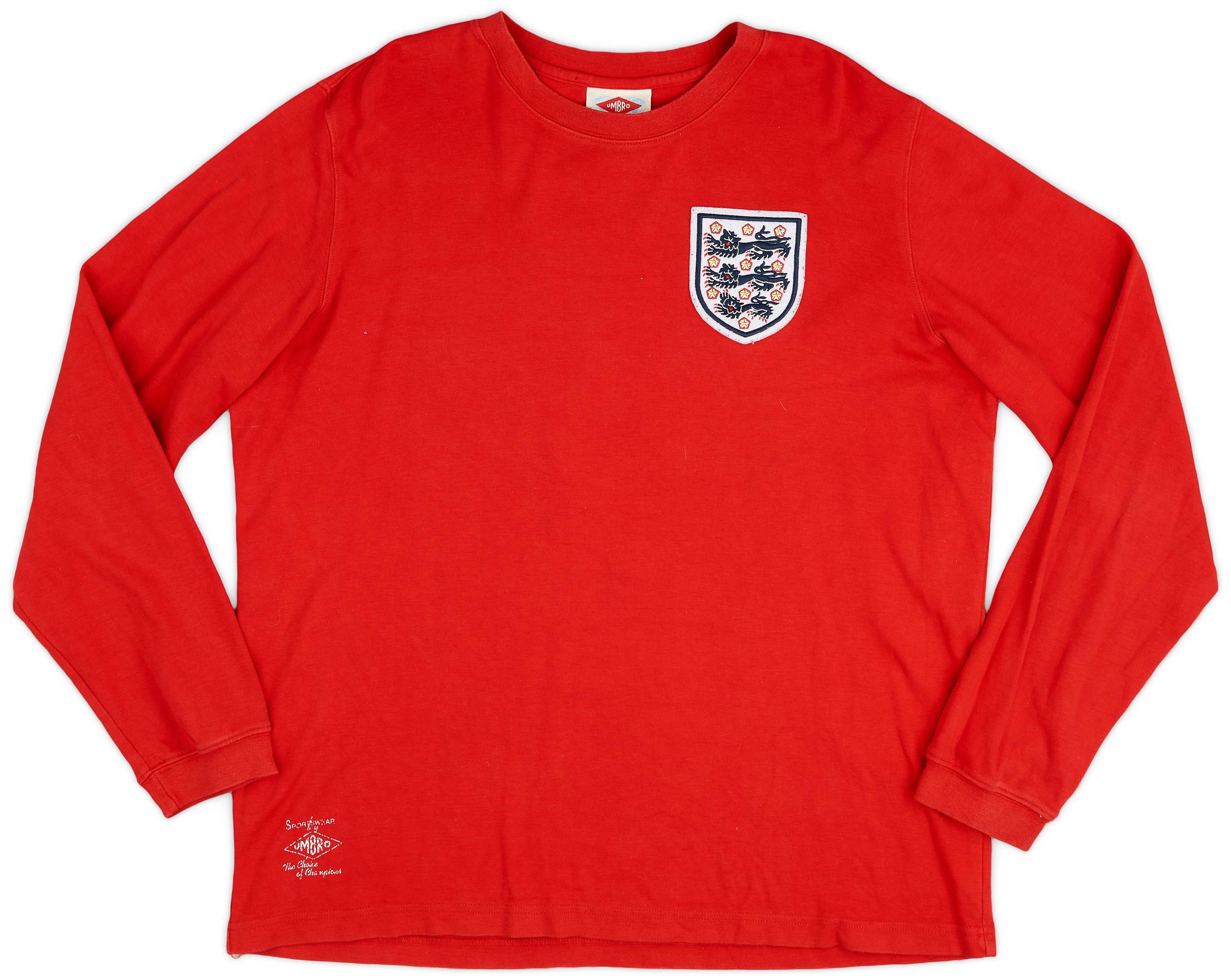 Long Sleeve Retro England Shirt 1966 2010 '1966' England Umbro