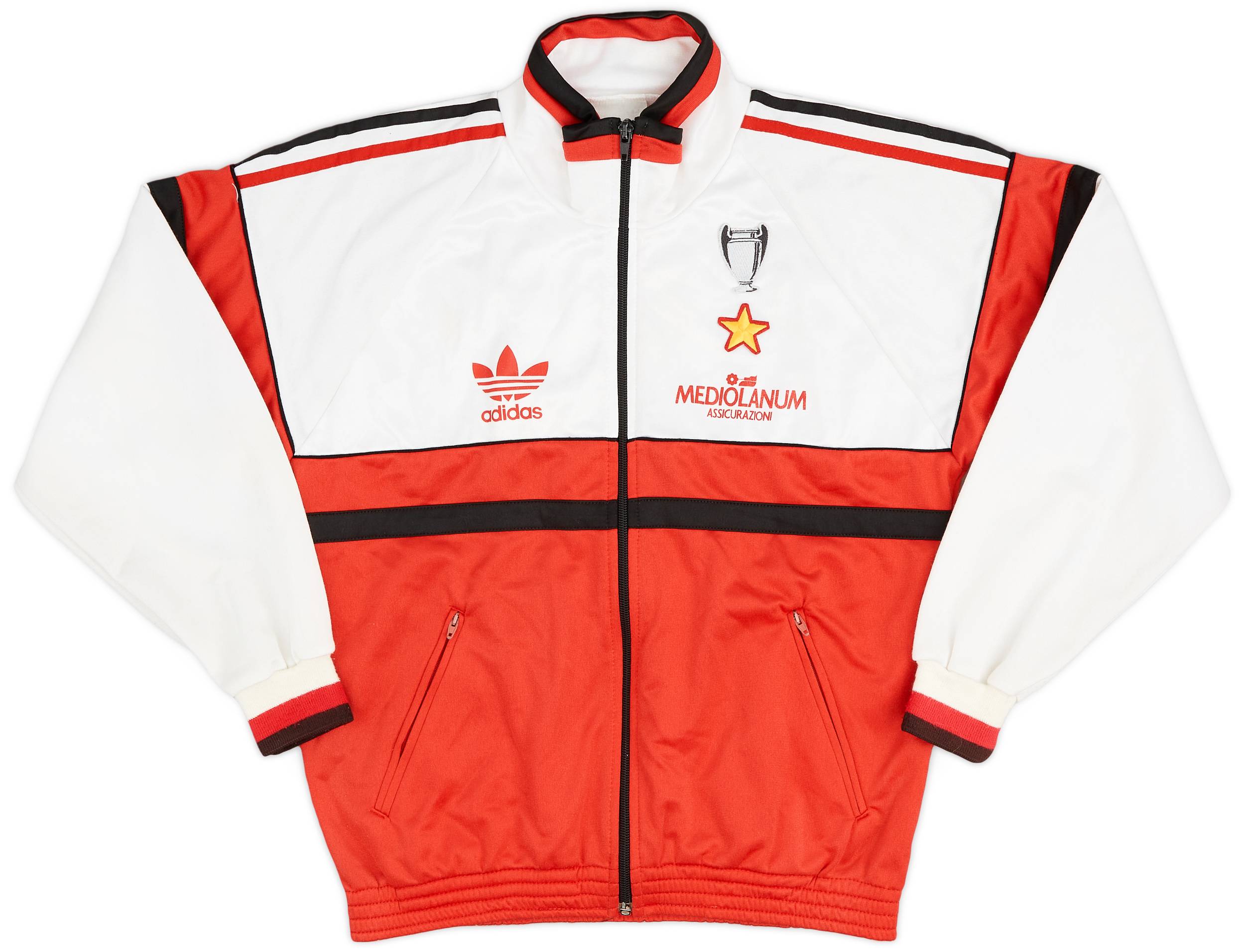 1990-92 AC Milan adidas Track Jacket - 8/10 - (XS)